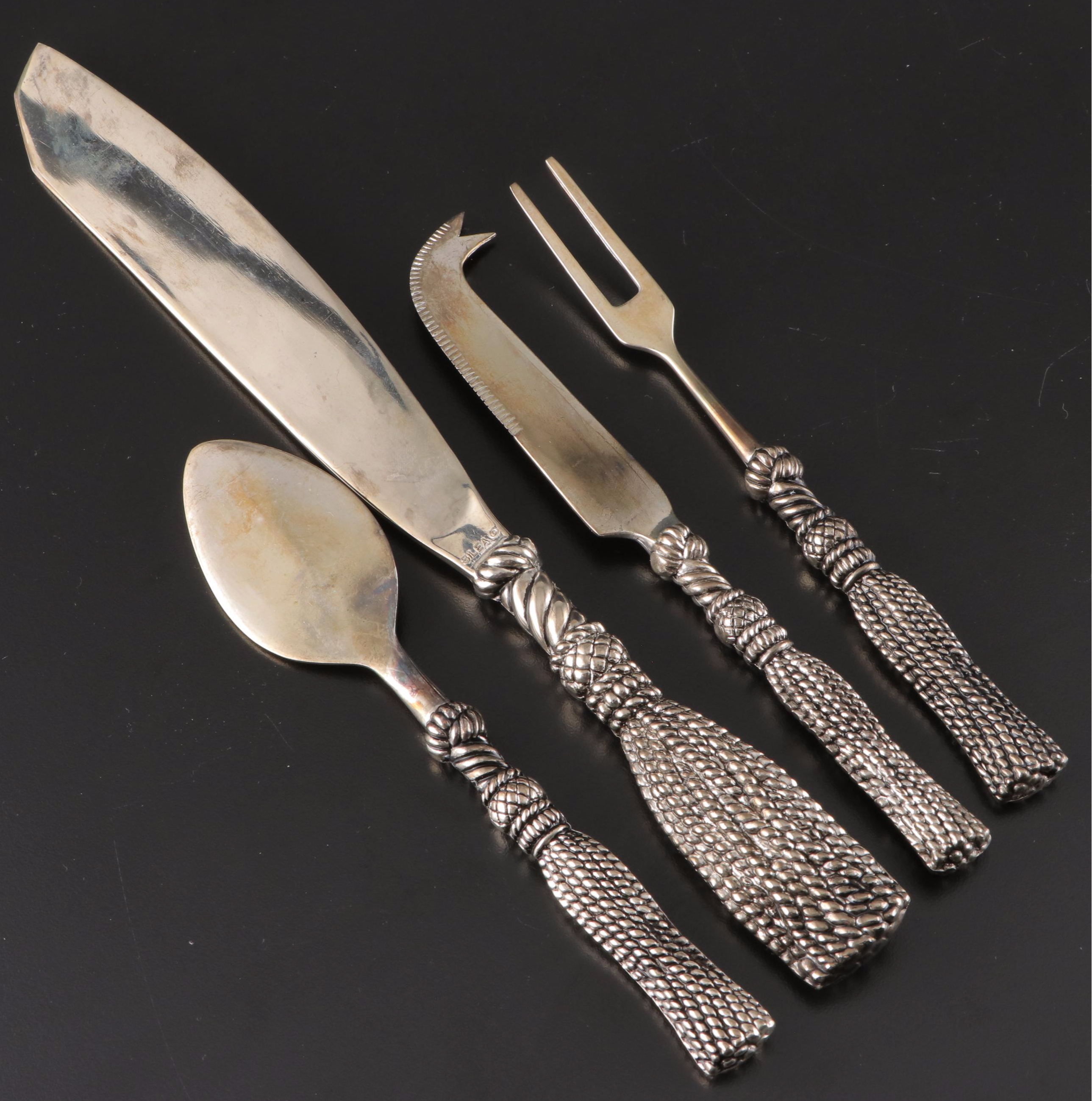 Heirloom with Other Sterling and Silver Plate Serving Utensils