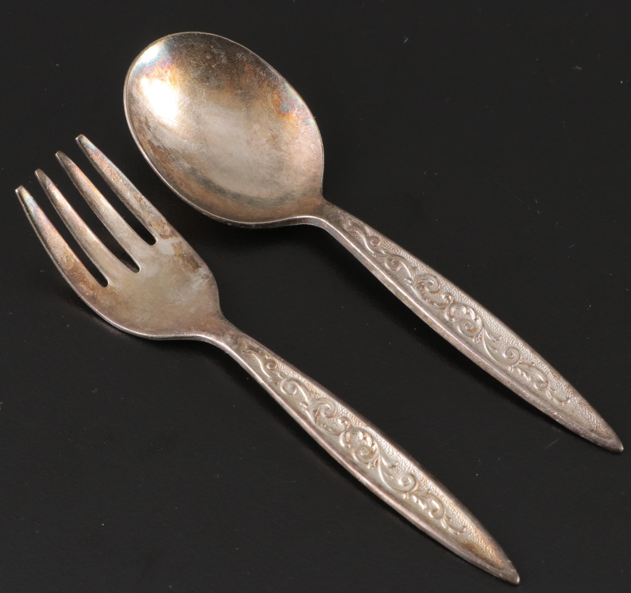 Heirloom with Other Sterling and Silver Plate Serving Utensils