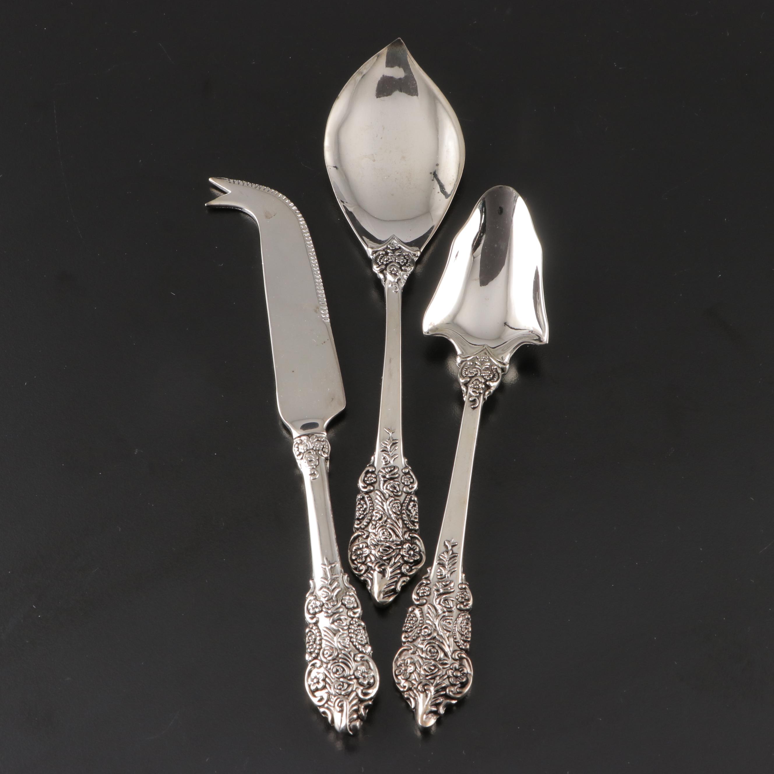 Heirloom with Other Sterling and Silver Plate Serving Utensils
