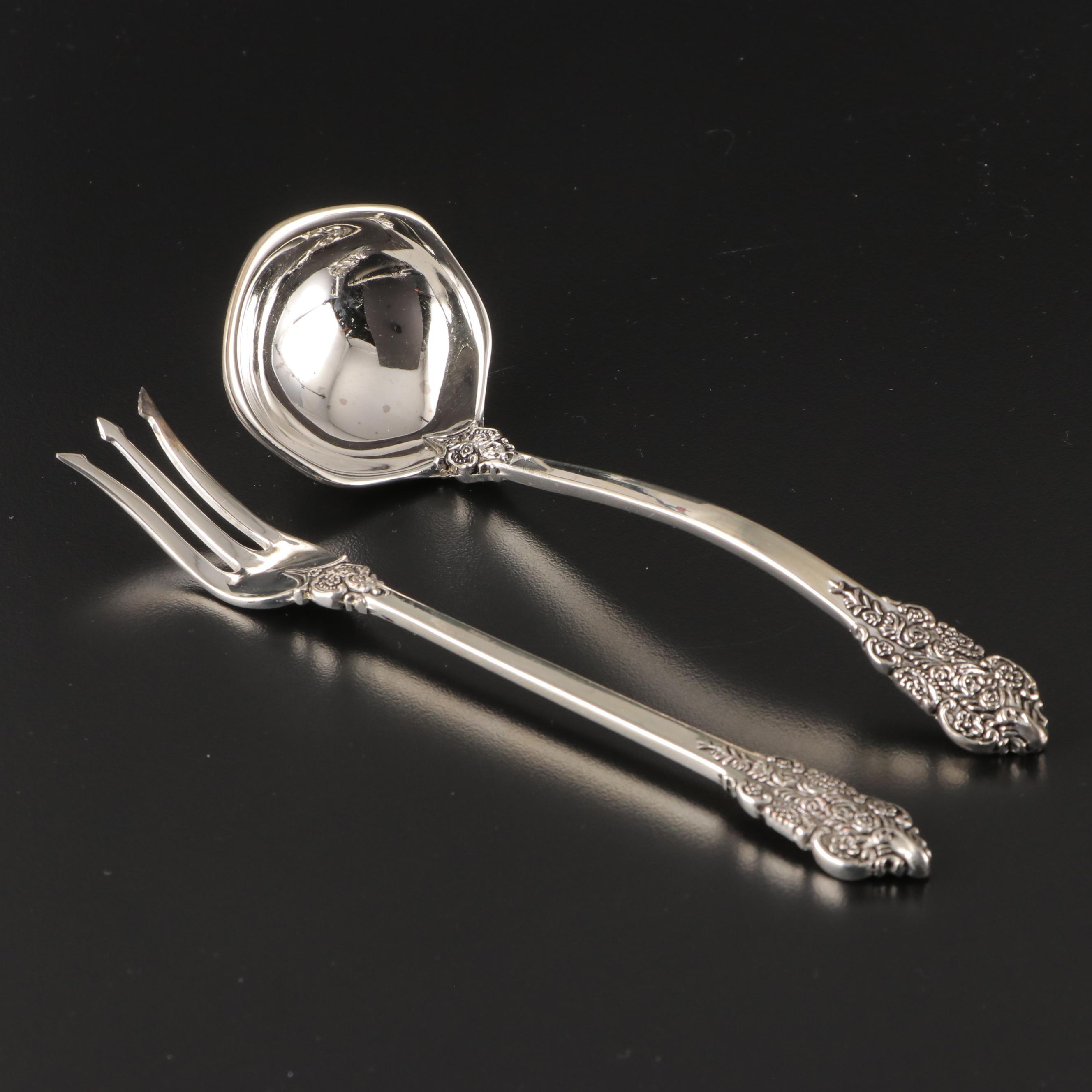 Heirloom with Other Sterling and Silver Plate Serving Utensils
