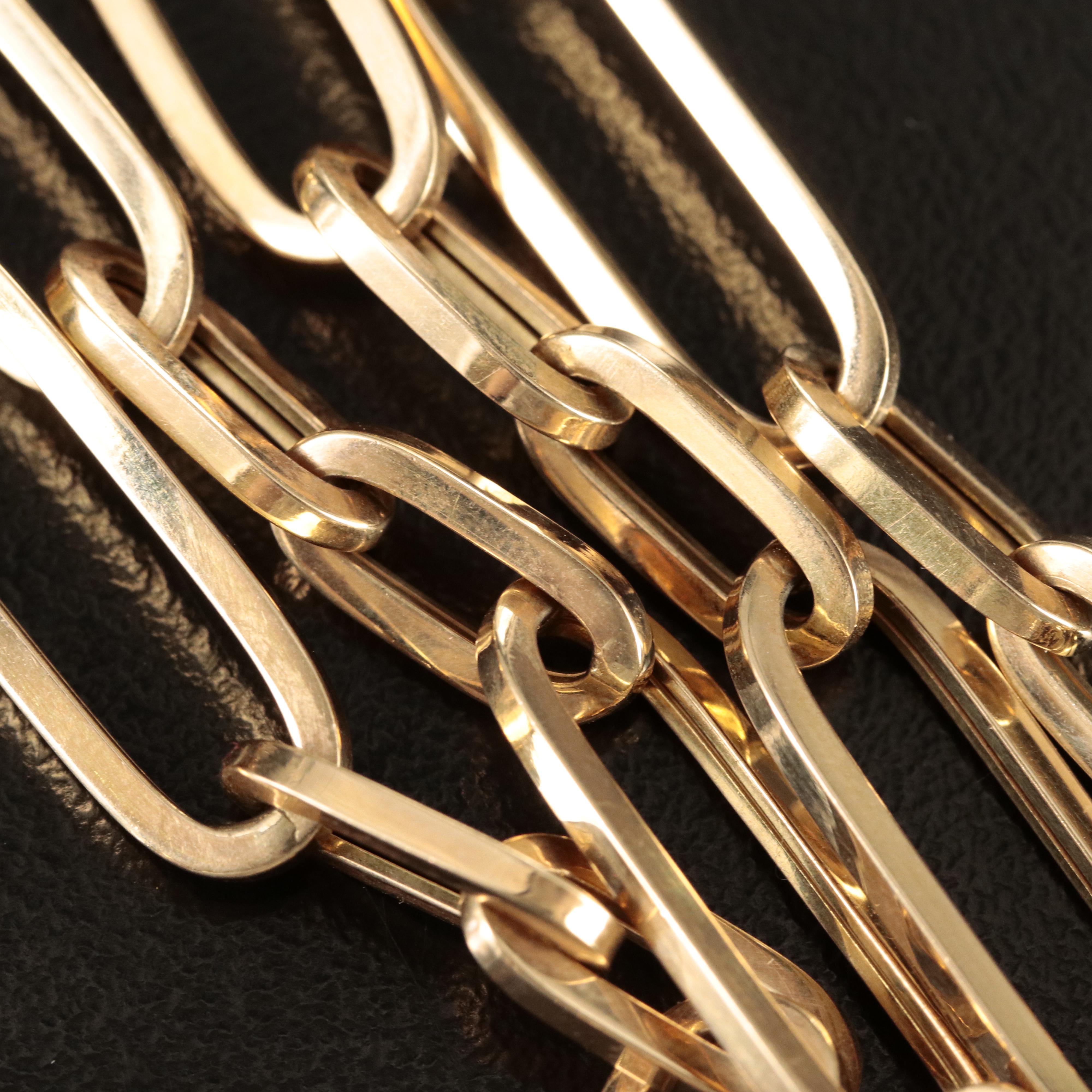 Italian 14K Oval Cable Chain Necklace