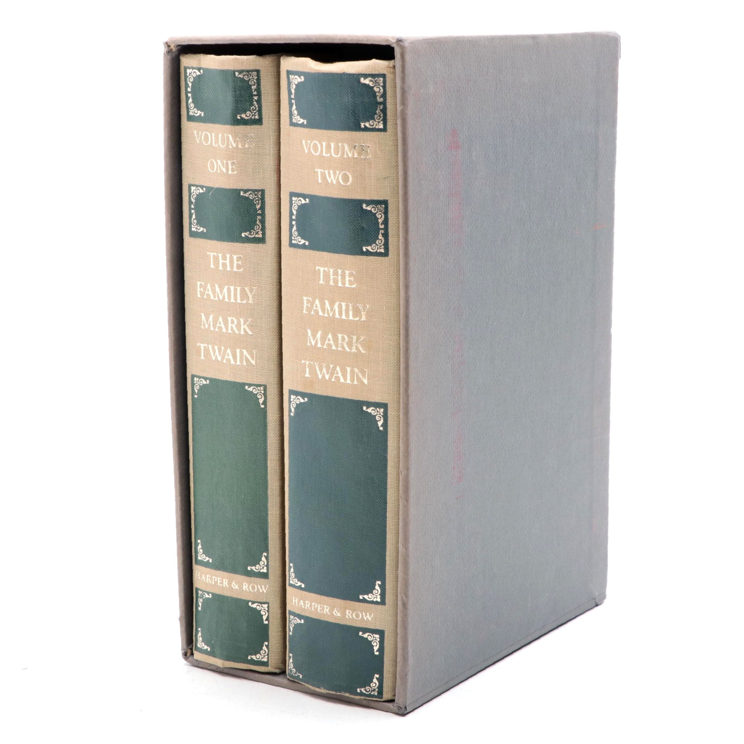 First Printing "The Family Mark Twain" Two-Volume Box Set, 1975