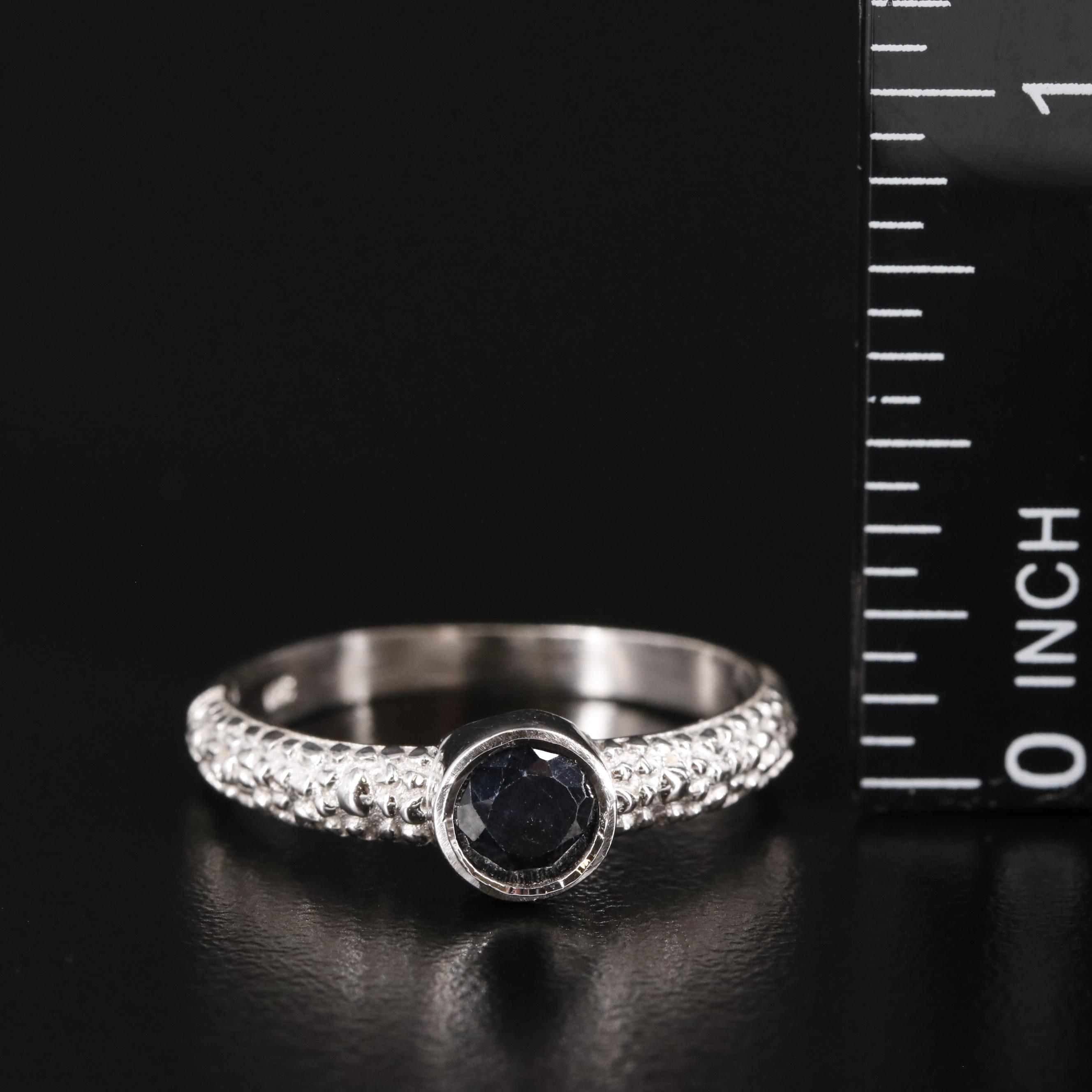 Sterling Sapphire Ring