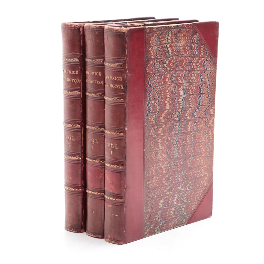 First Edition "Maurice Elvington: An Autobiography" Three-Volume Set, 1856