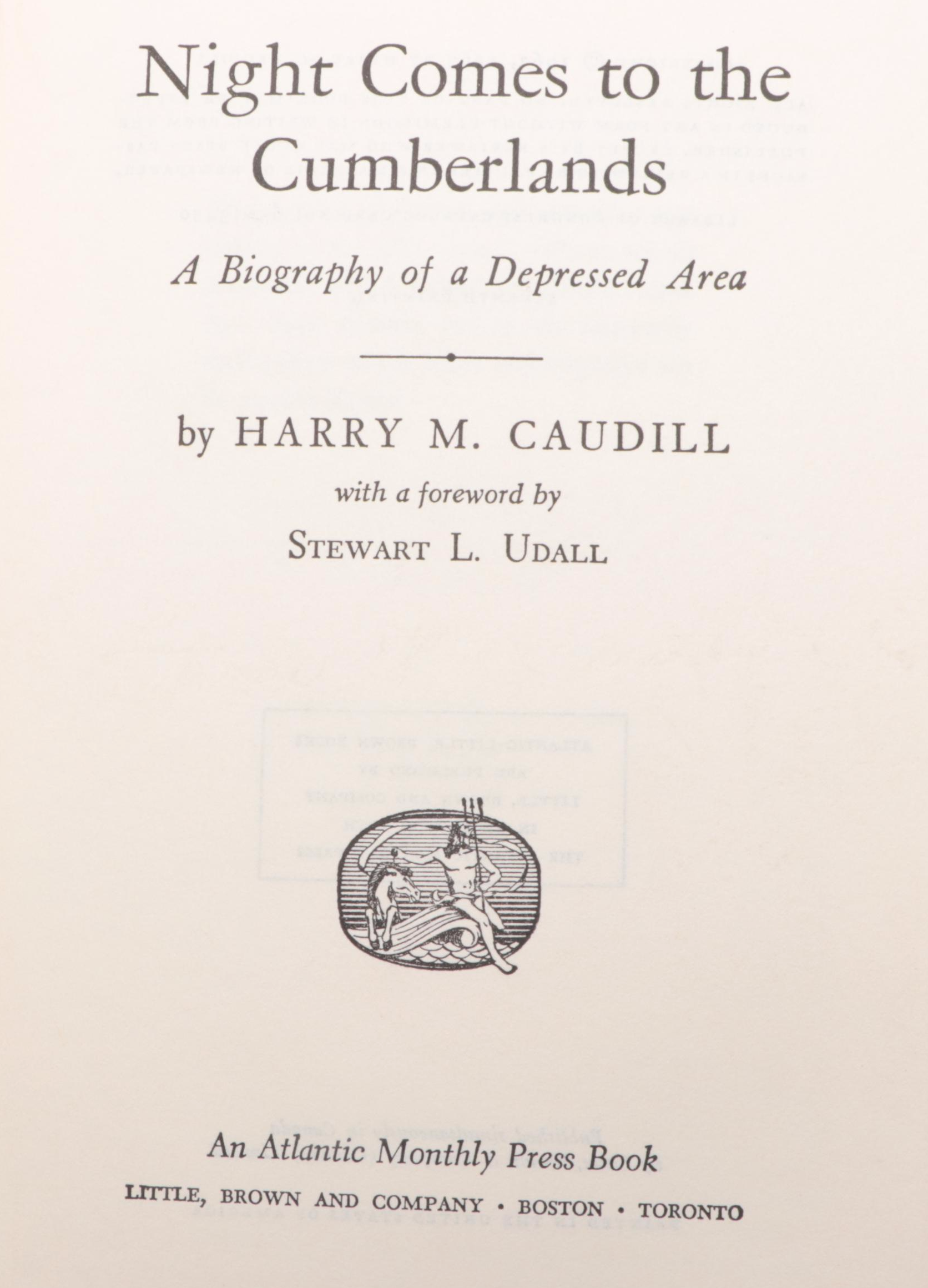 Signed "Night Comes to the Cumberlands" and "Hounds in the Morning"