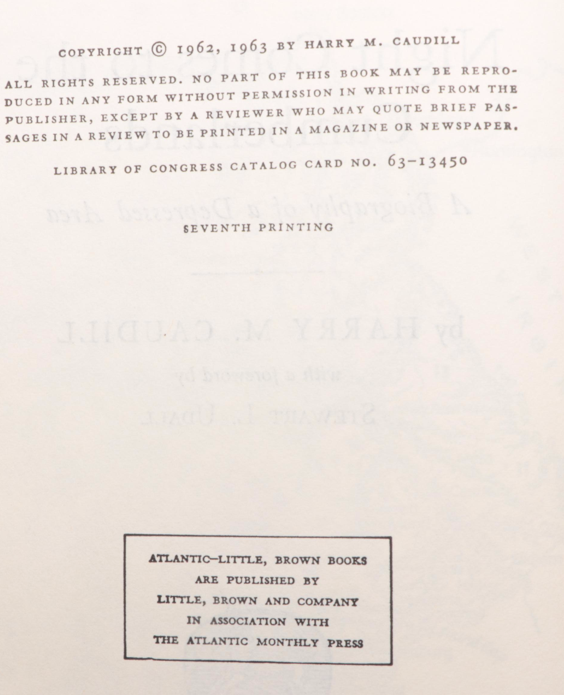 Signed "Night Comes to the Cumberlands" and "Hounds in the Morning"