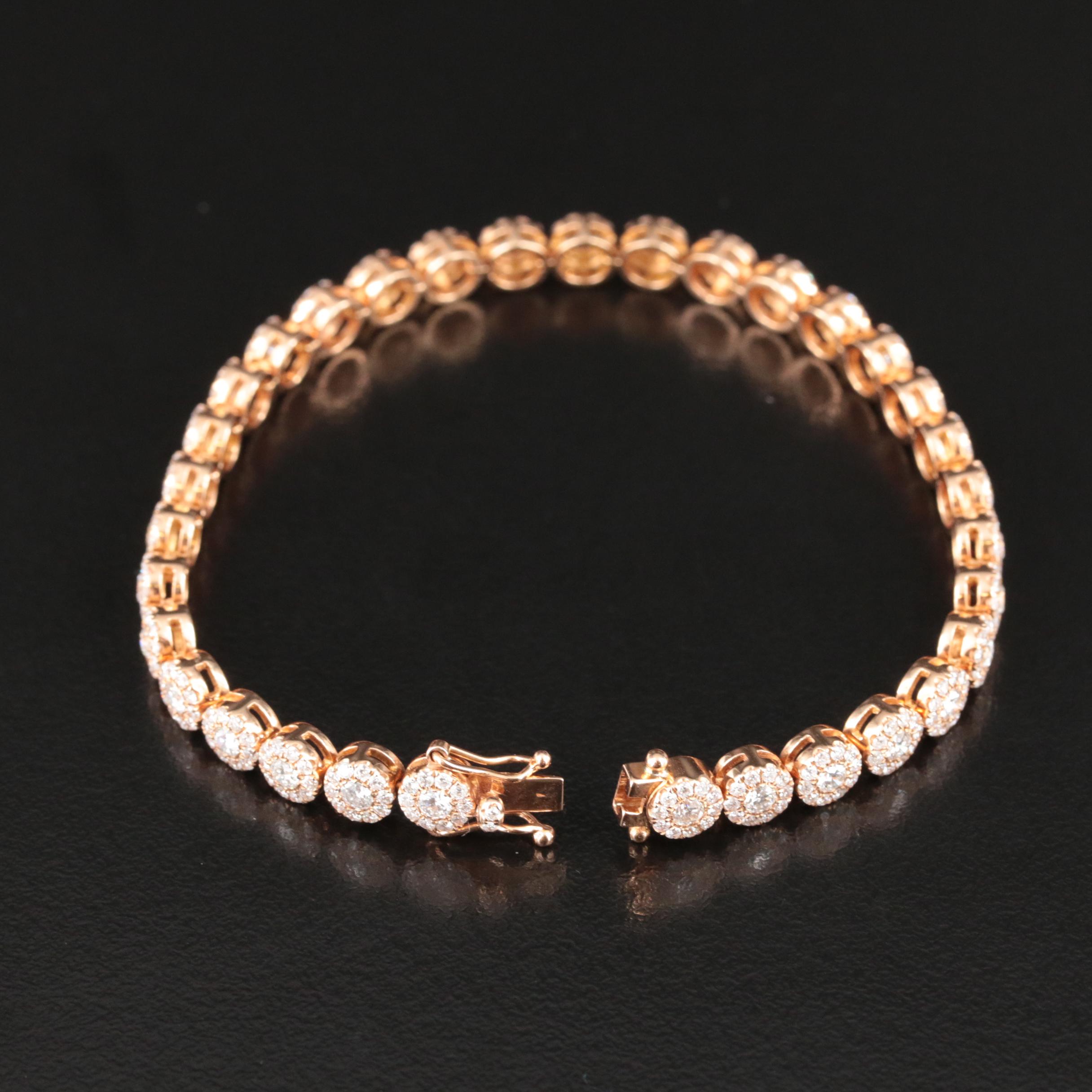 18K 5.25 CTW Diamond Bracelet