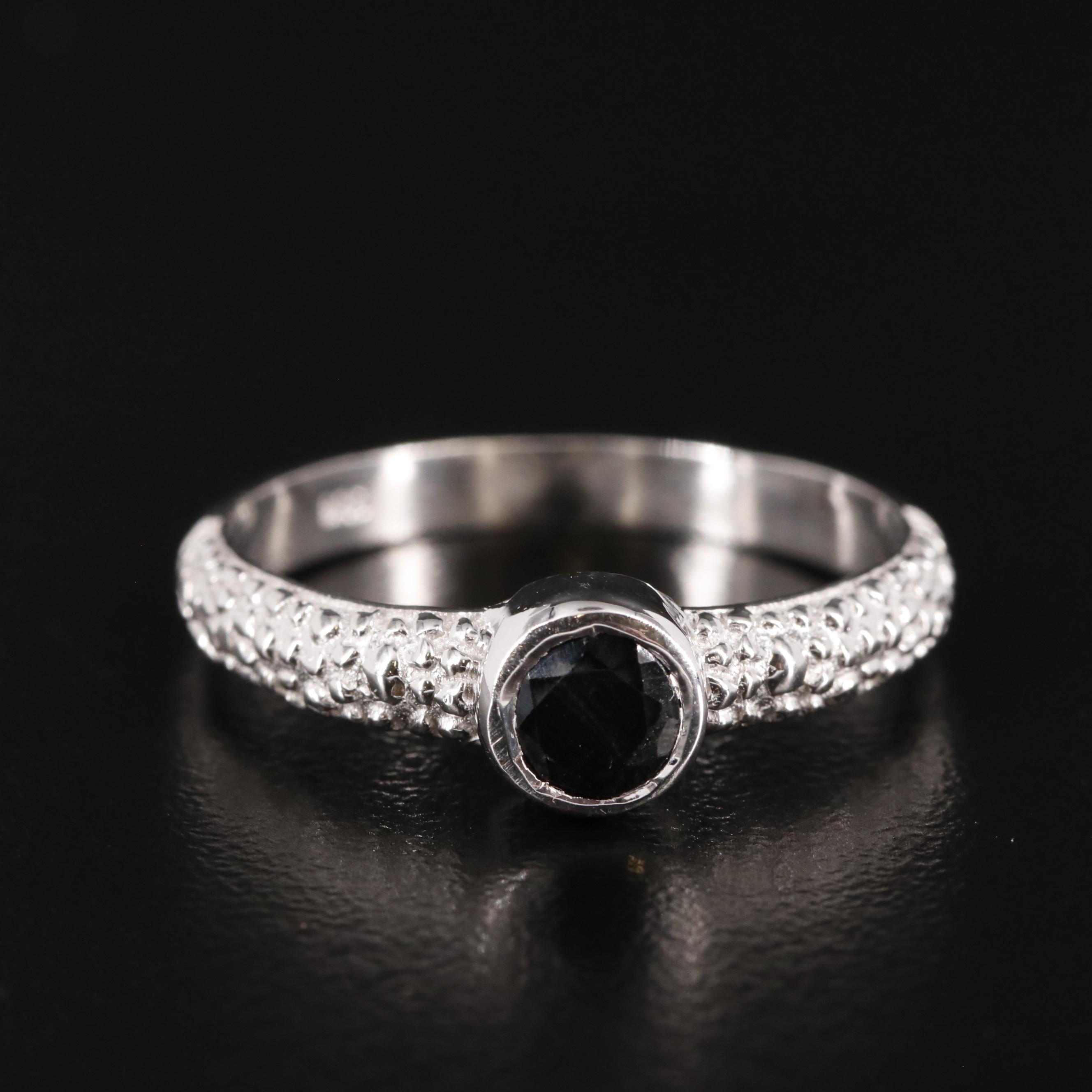 Sterling Sapphire Ring