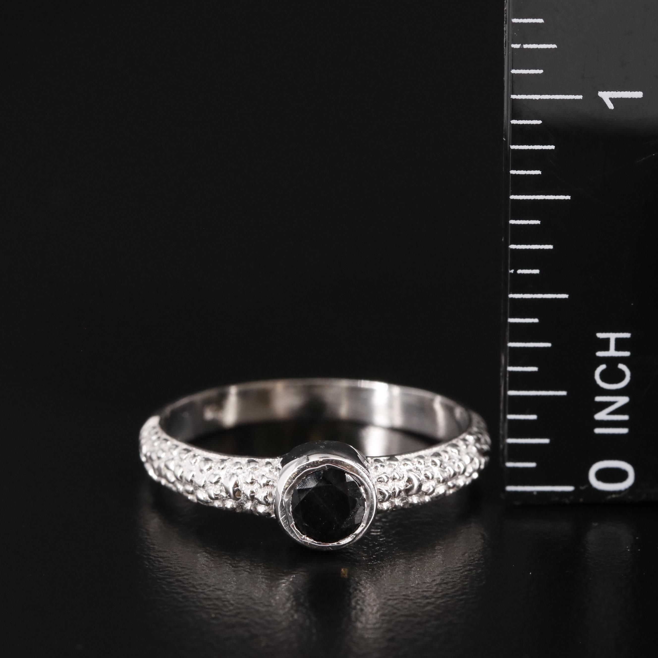 Sterling Sapphire Ring