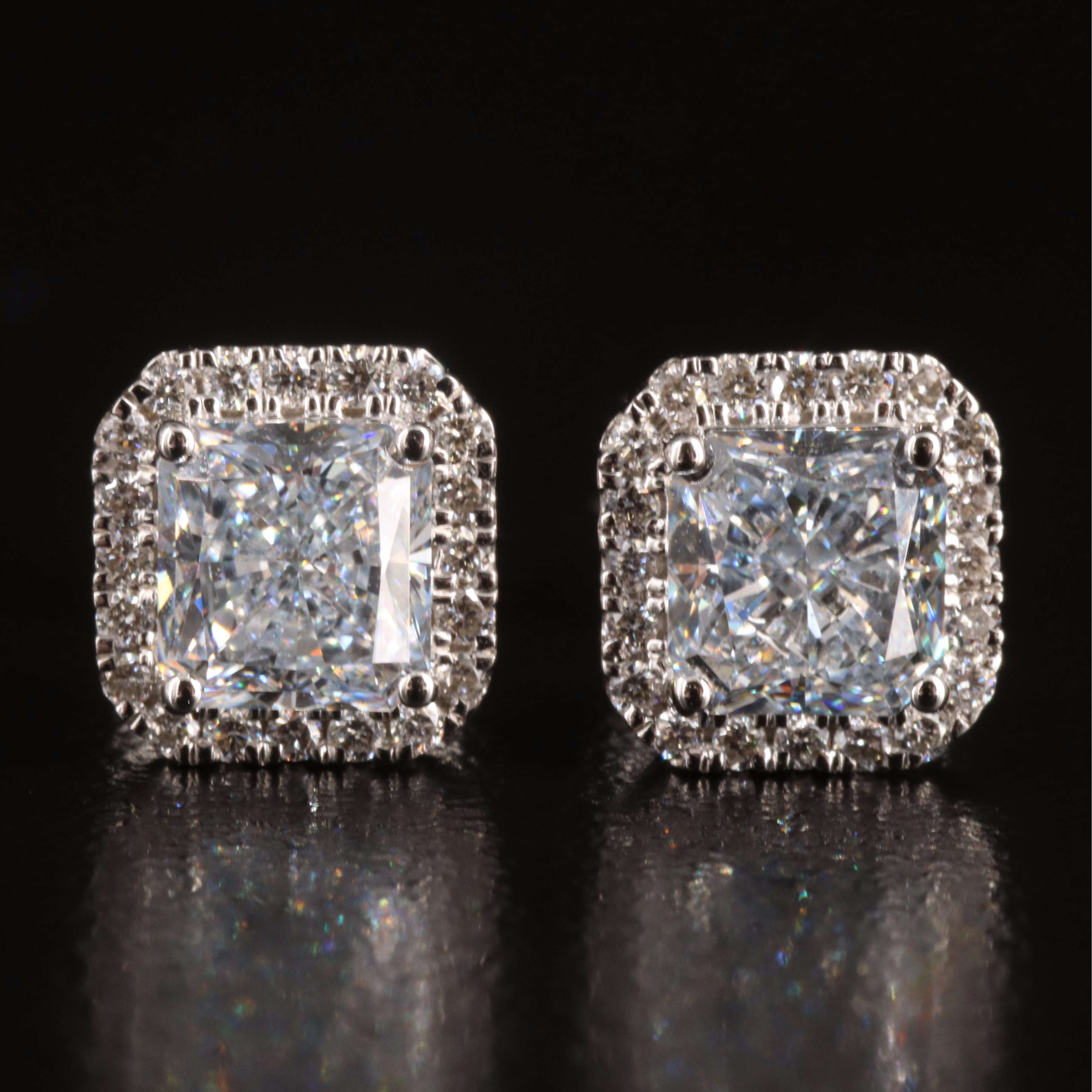 14K 1.42 CTW Lab Grown Diamond Stud Earrings