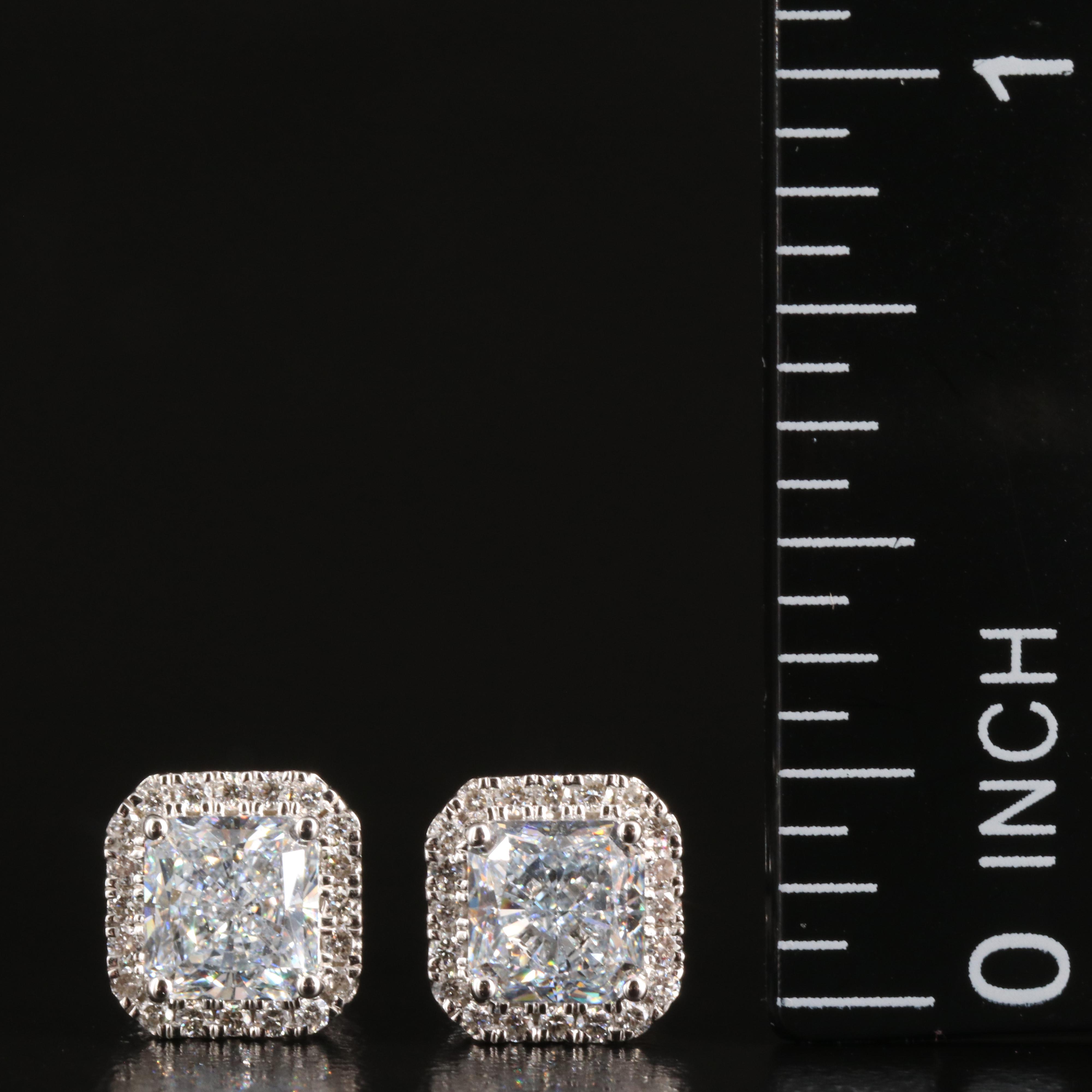 14K 1.42 CTW Lab Grown Diamond Stud Earrings