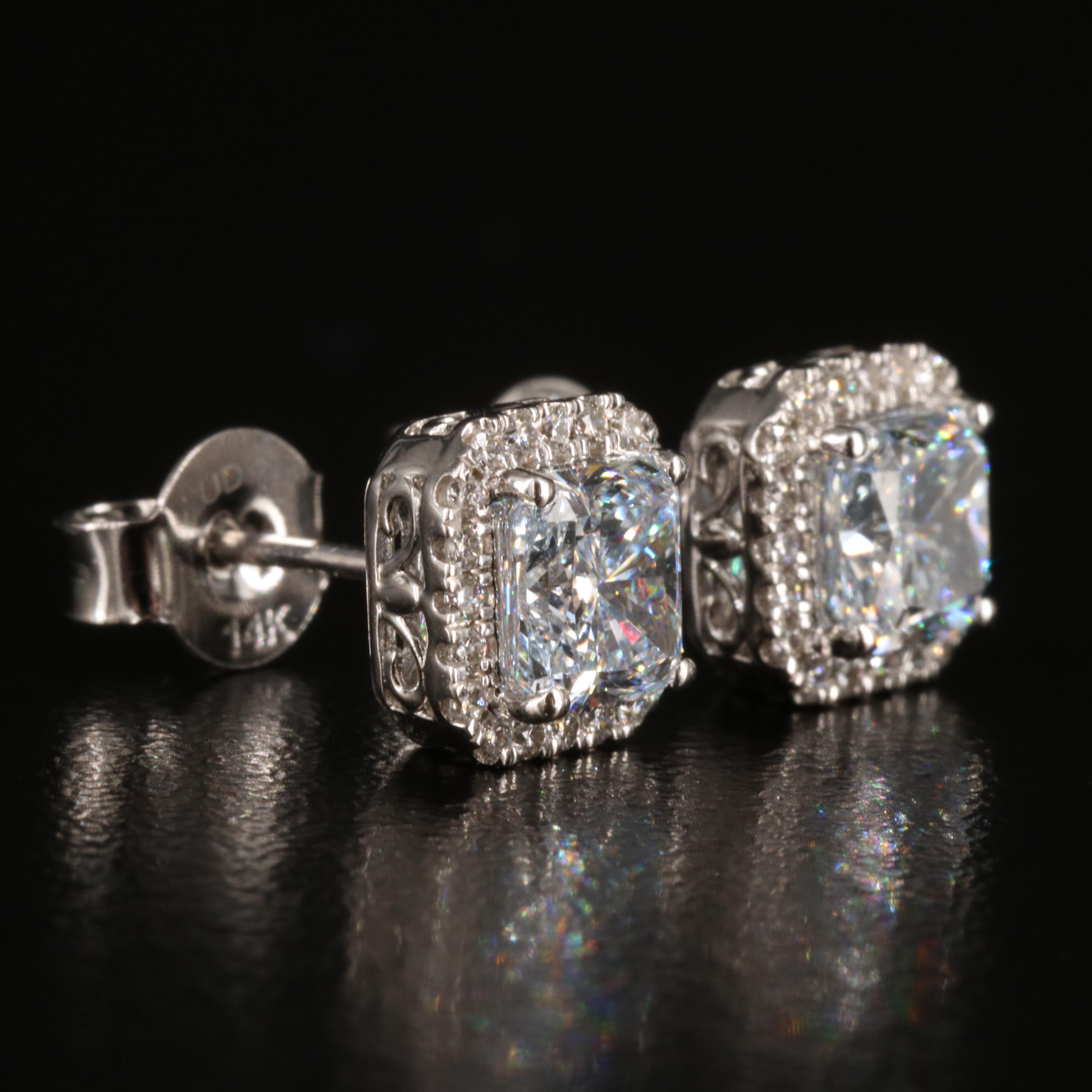 14K 1.42 CTW Lab Grown Diamond Stud Earrings