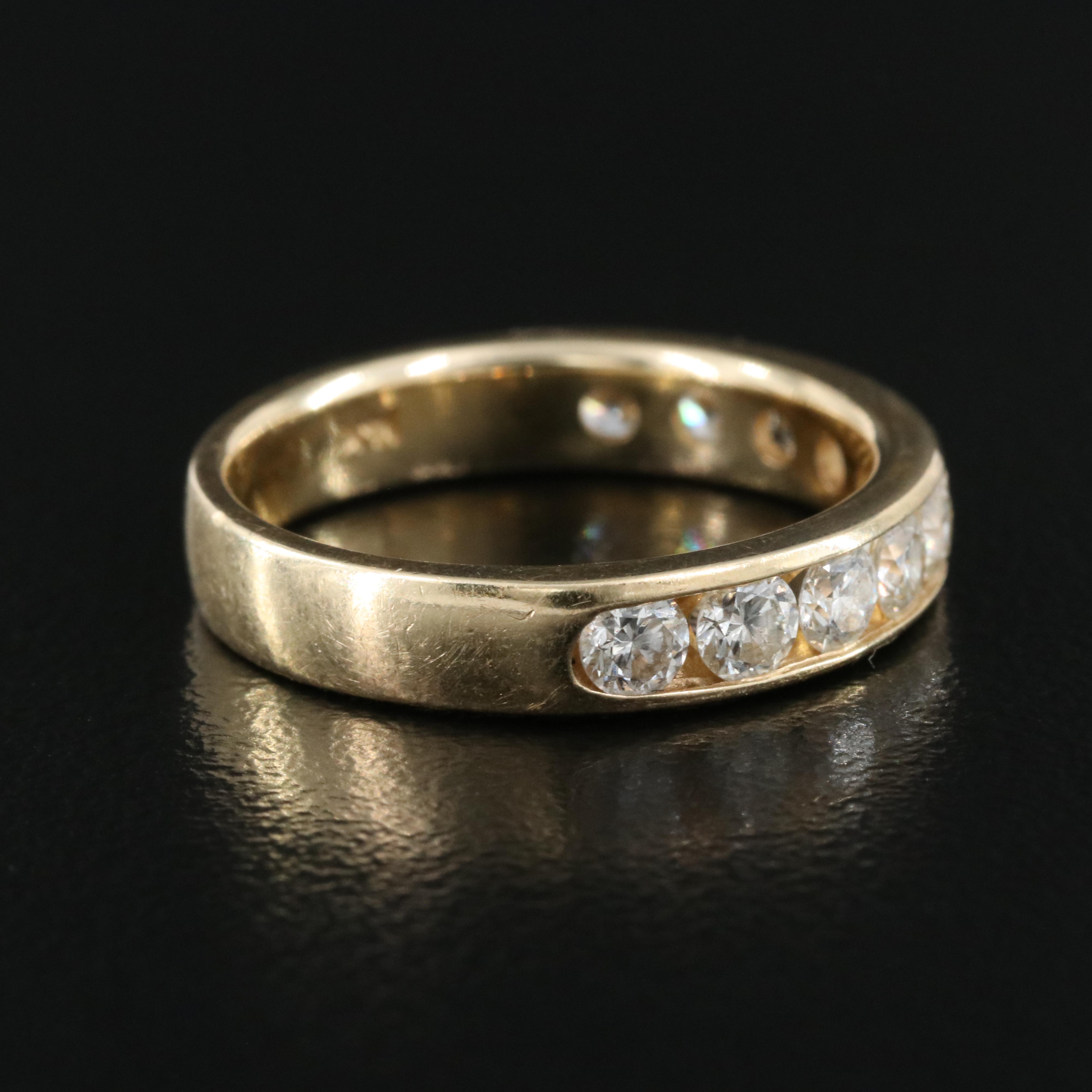 14K 0.95 CTW Diamond Band
