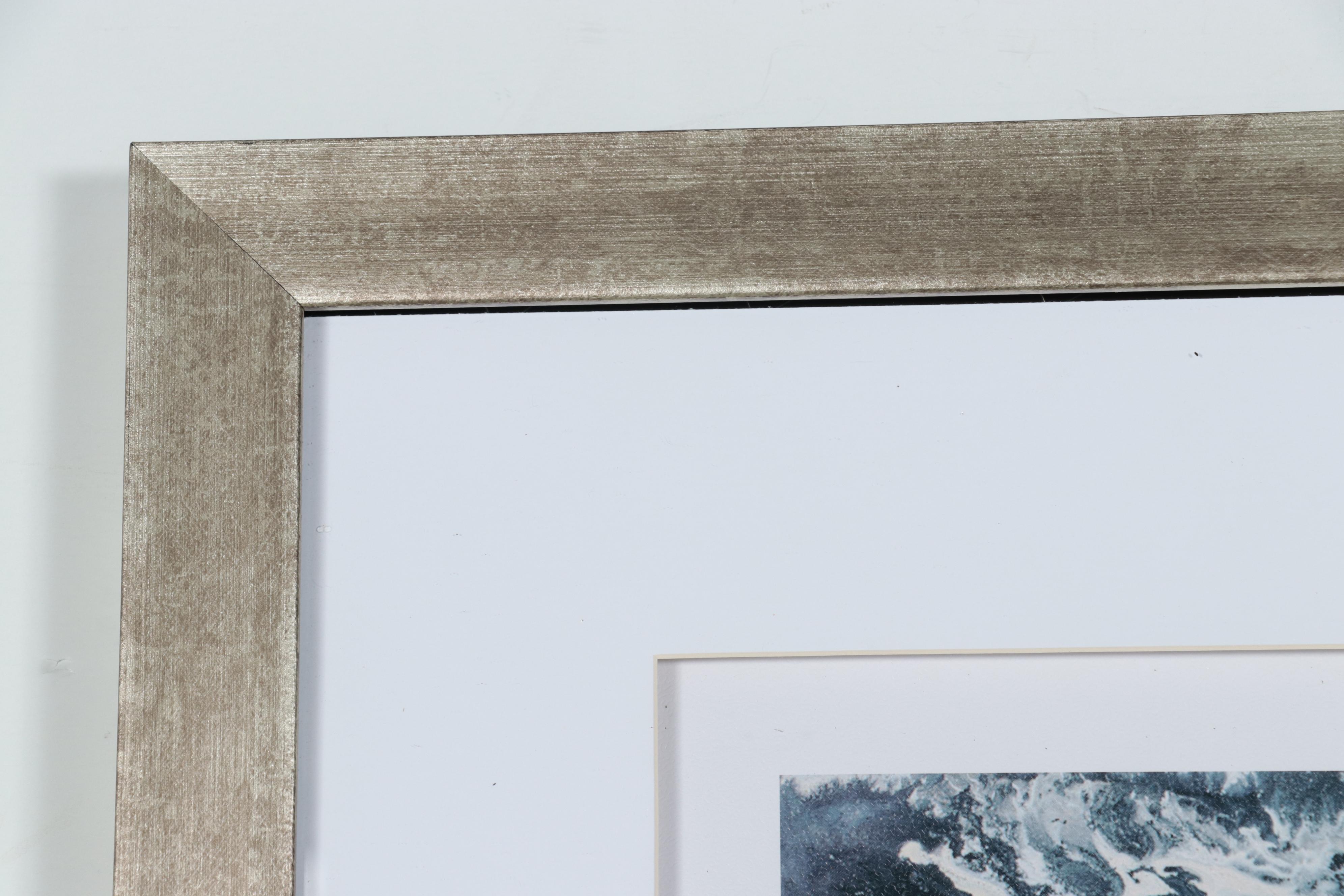 Embellished Offset Lithograph "Blue Lagoon 8," Late 20th Century