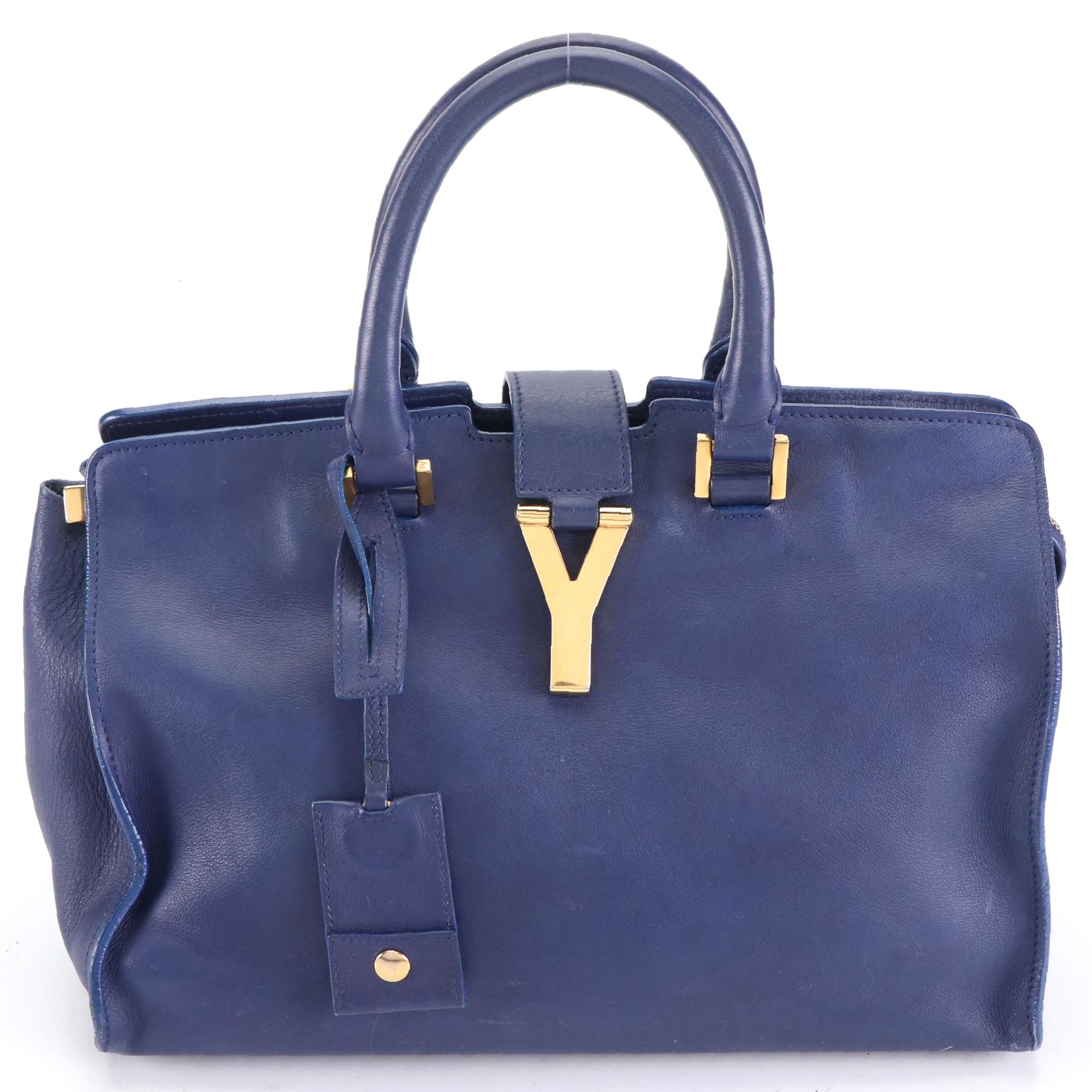 Saint Laurent Classic Y Cabas in Calfskin Leather w/Shoulder Strap