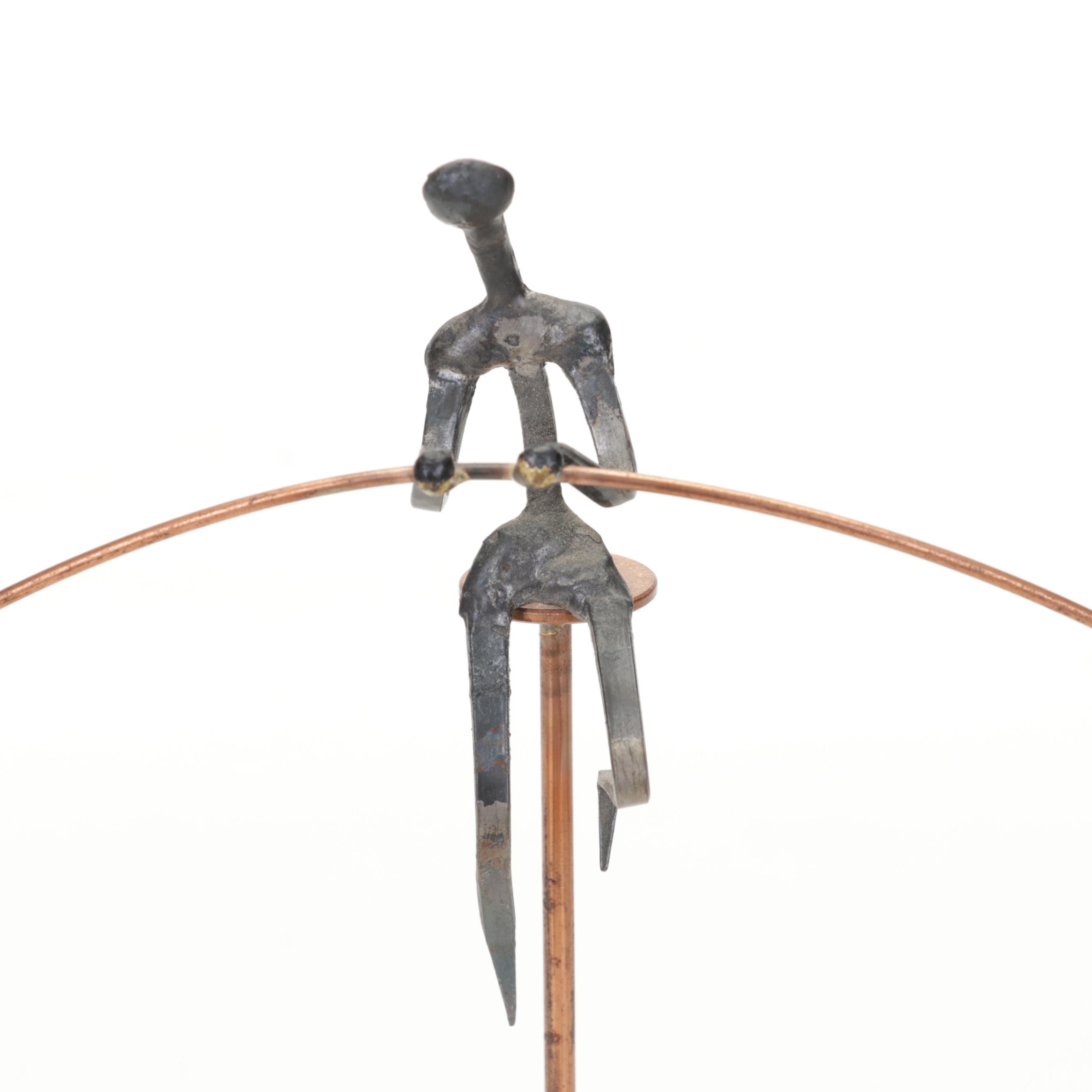 Heath and Erickson Glass Controlled Bubble Ashtray With Kinetic Sculpture