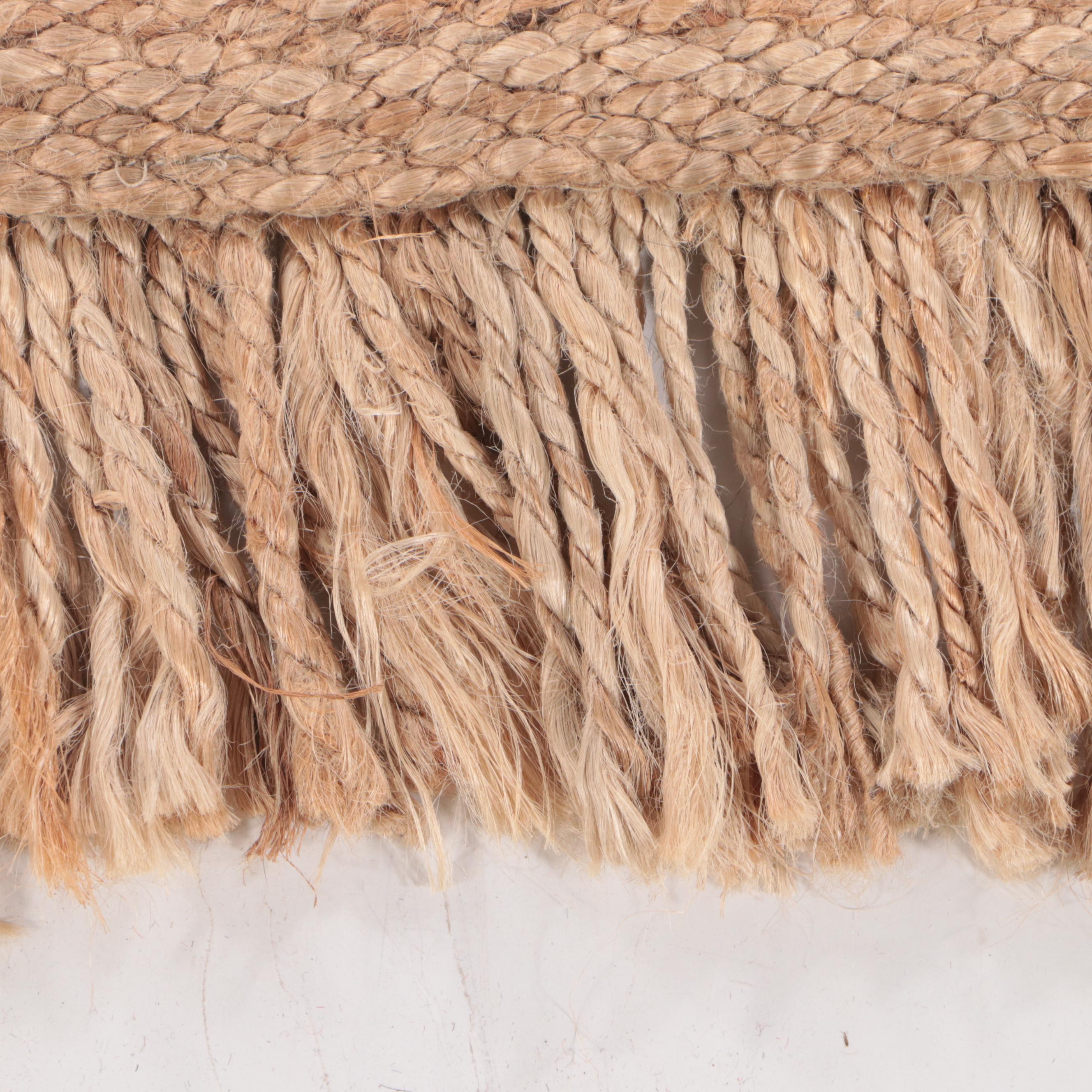 5'1 x 9' Handwoven World Market Indian Jute Area Rug