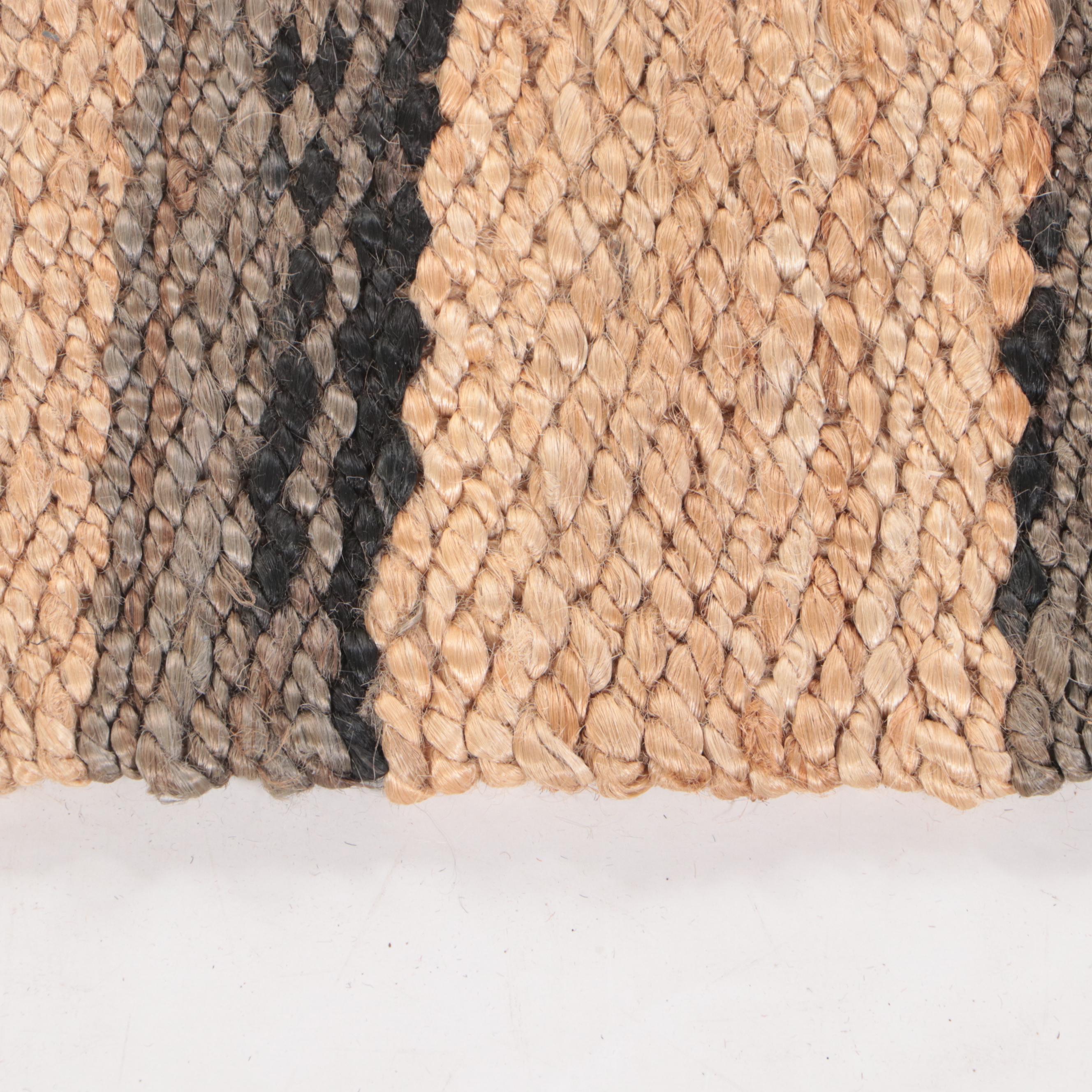 5'1 x 9' Handwoven World Market Indian Jute Area Rug