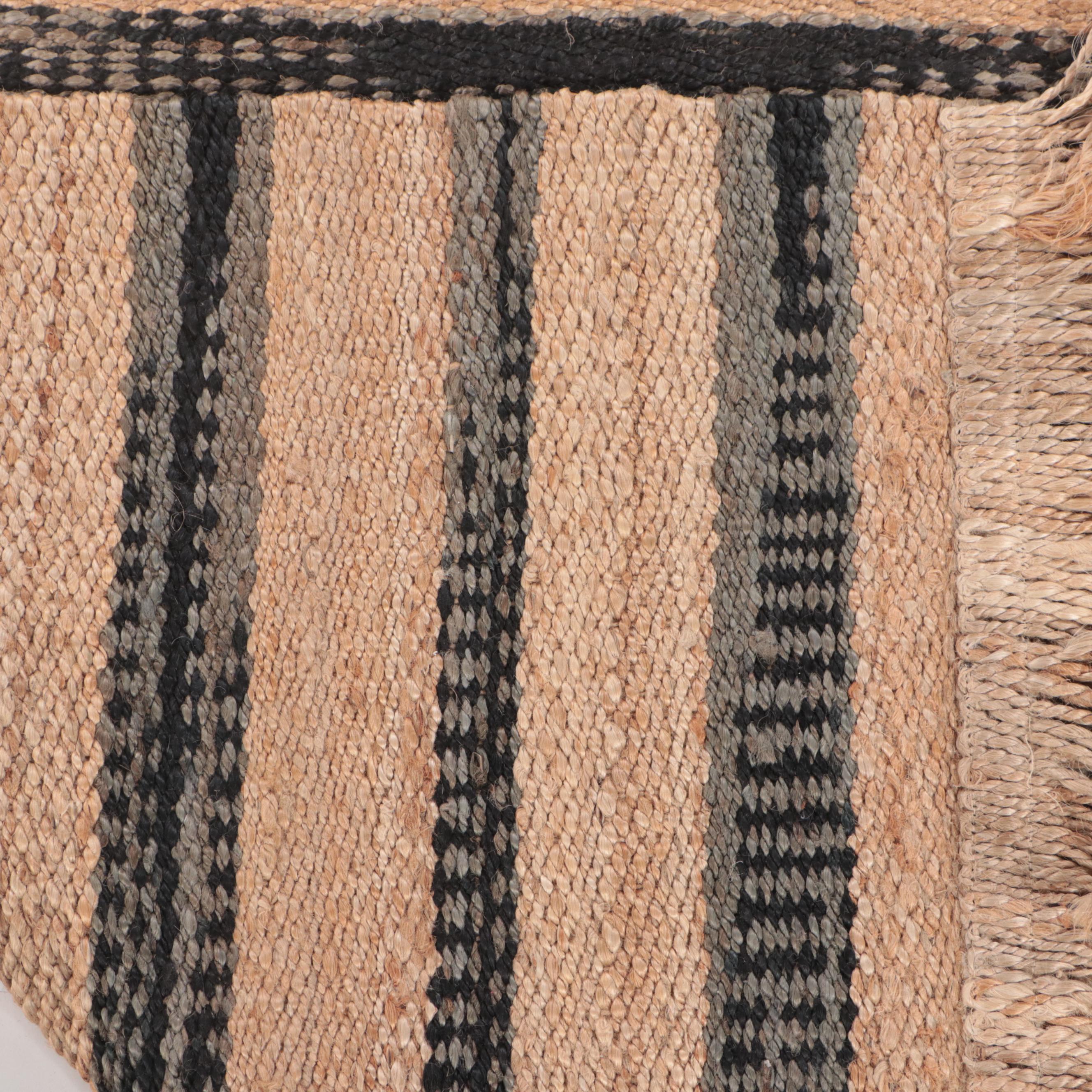 5'1 x 9' Handwoven World Market Indian Jute Area Rug