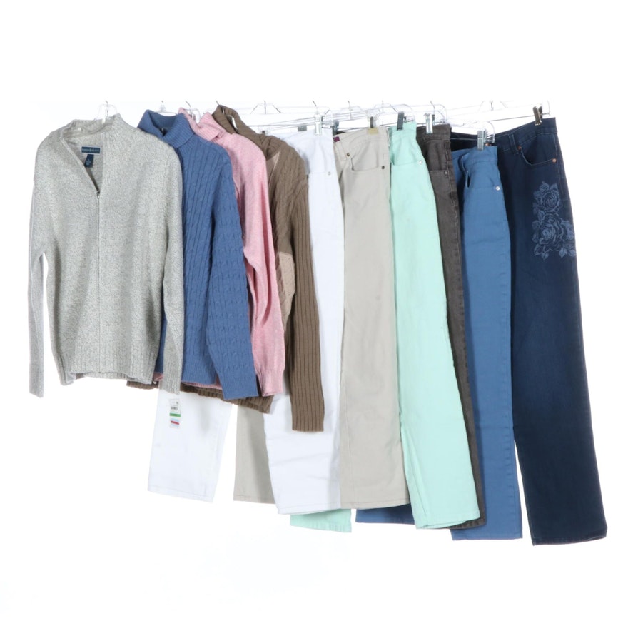 Karen Scott, Gloria Vanderbilt, and Other Sweaters and Jeans