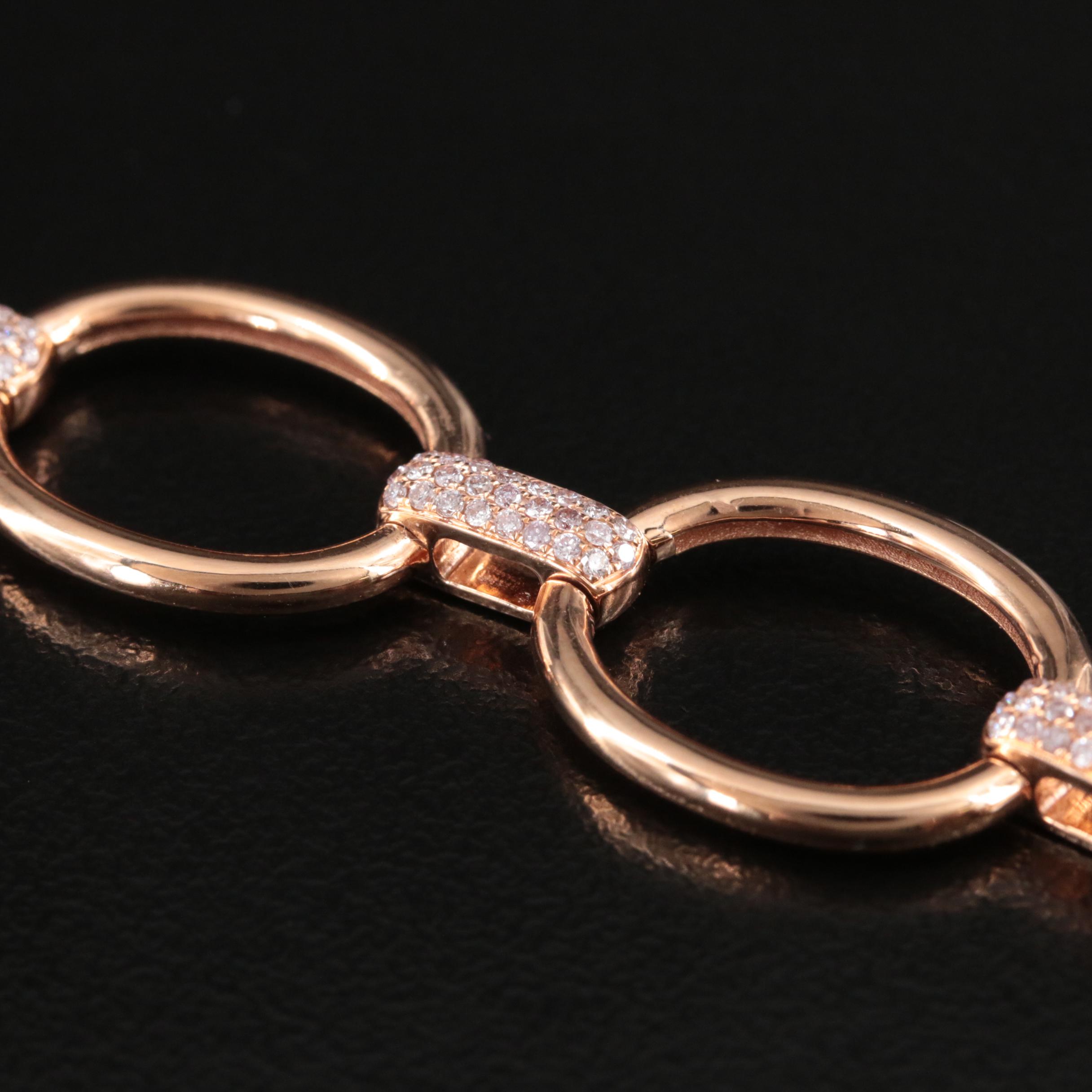 18K Rose Gold 0.86 CTW Diamond Bracelet