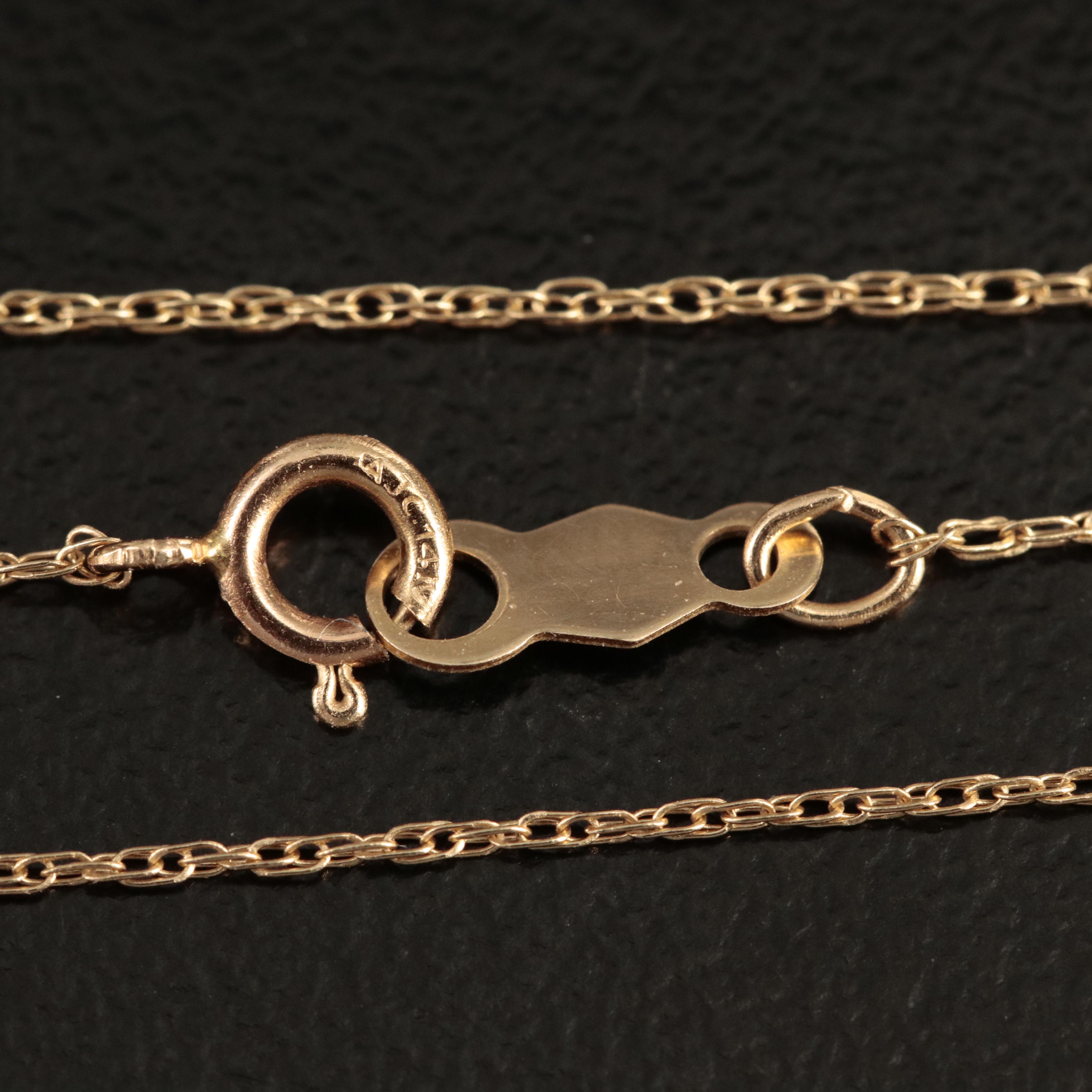 14K Spinel and Diamond Halo Pendant Necklace