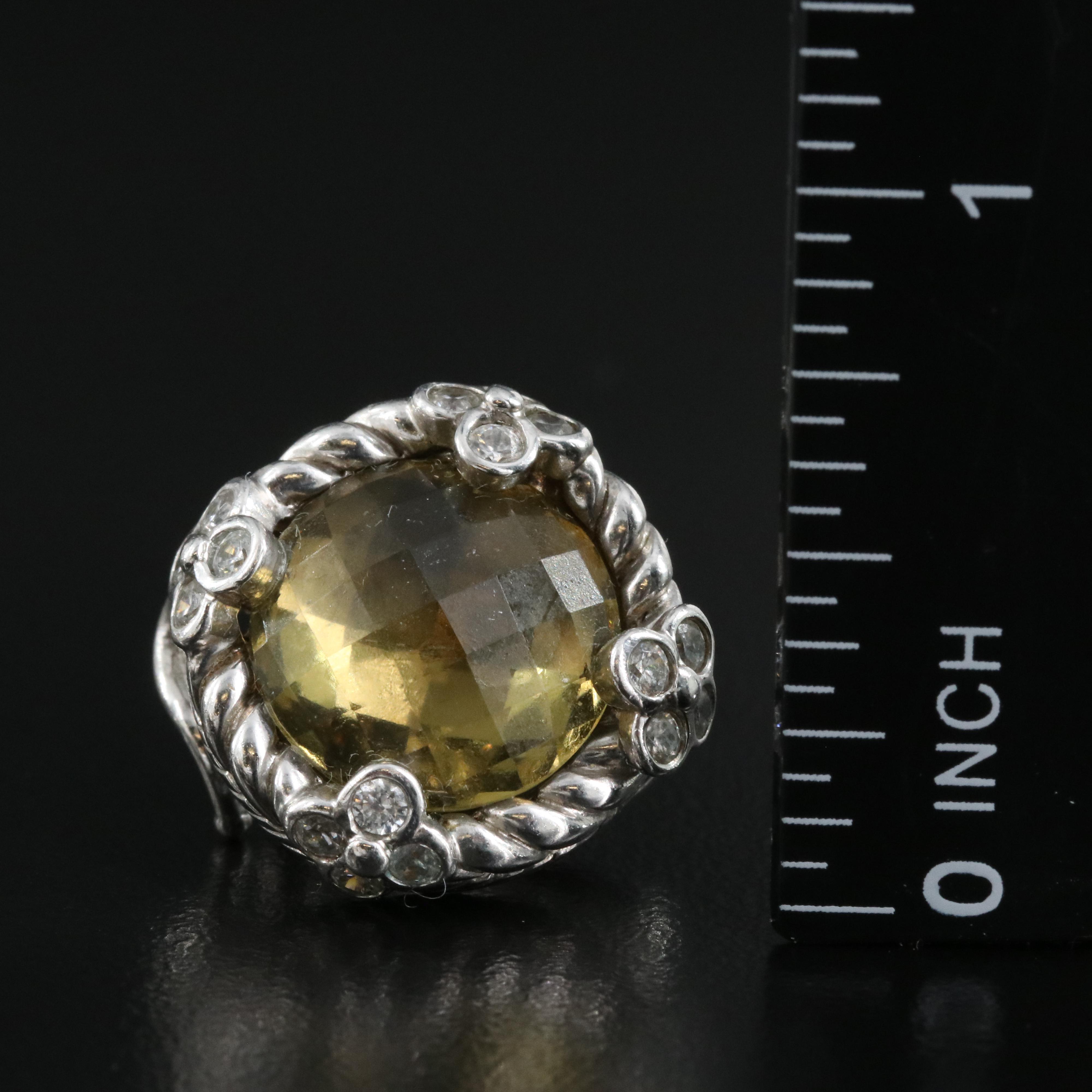 Judith Ripka Enhancer Pendants and Earring Set Including Smoky Quartz