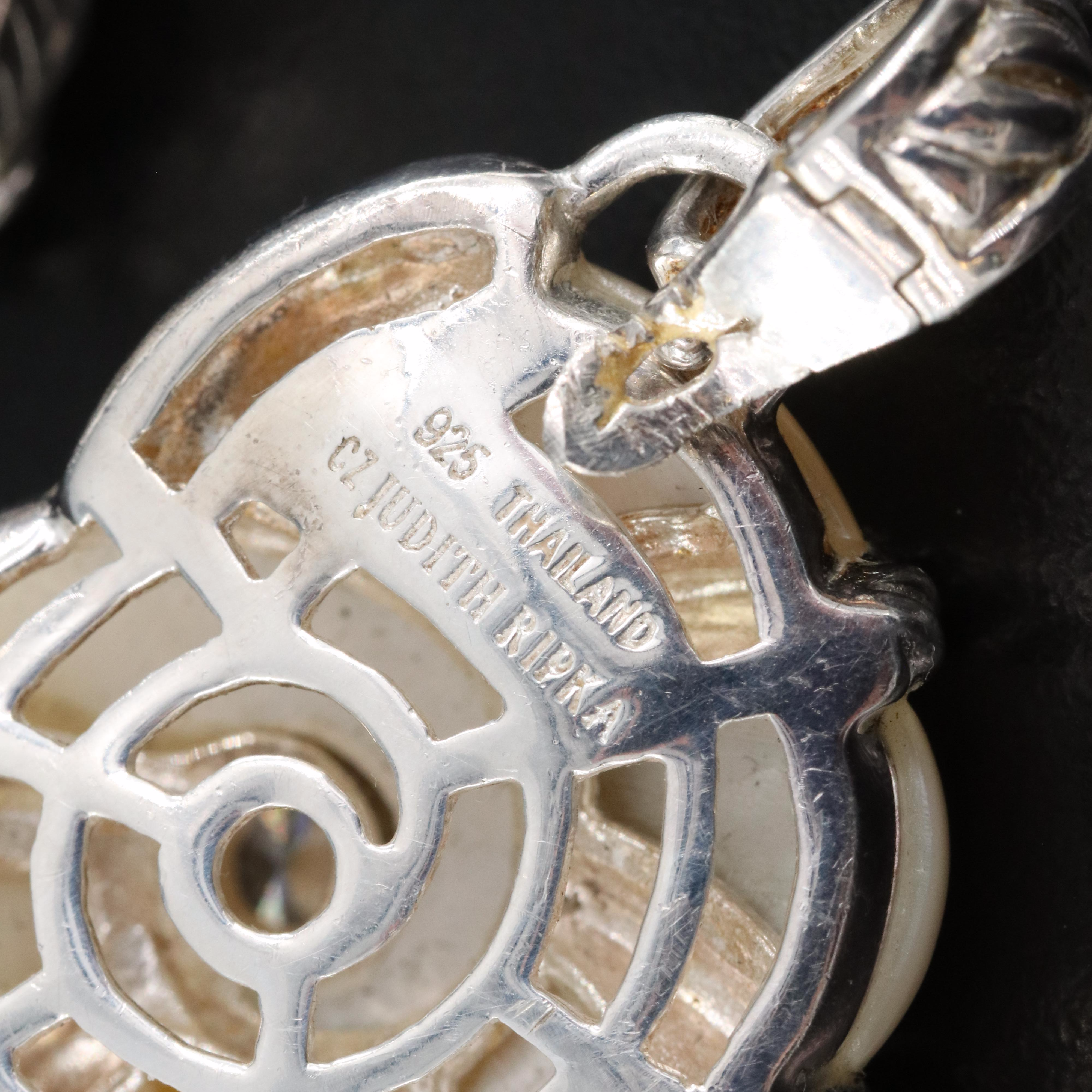 Judith Ripka Enhancer Pendants and Earring Set Including Smoky Quartz