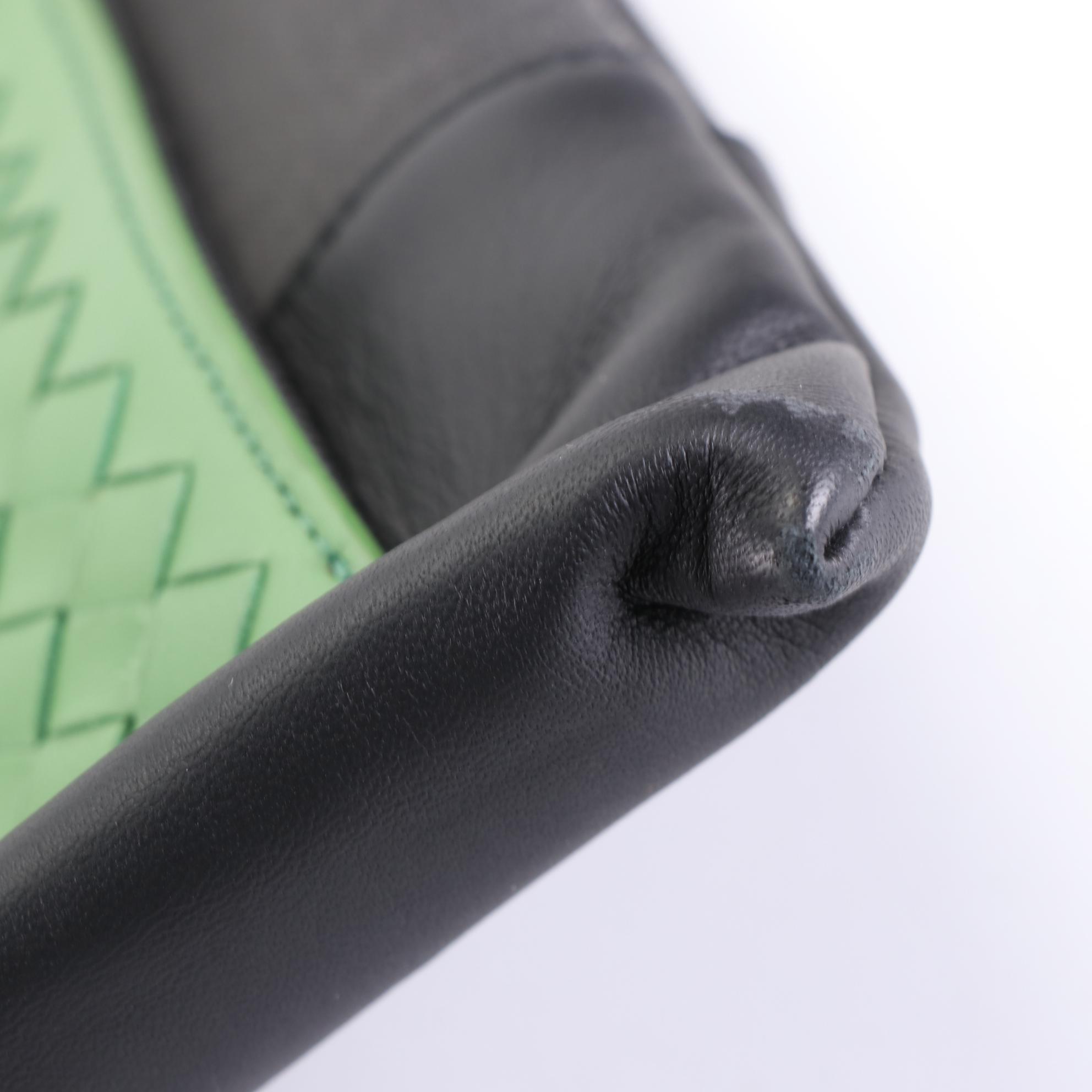 Bottega Veneta Meridian Pouch in Canvas and Intrecciato Leather