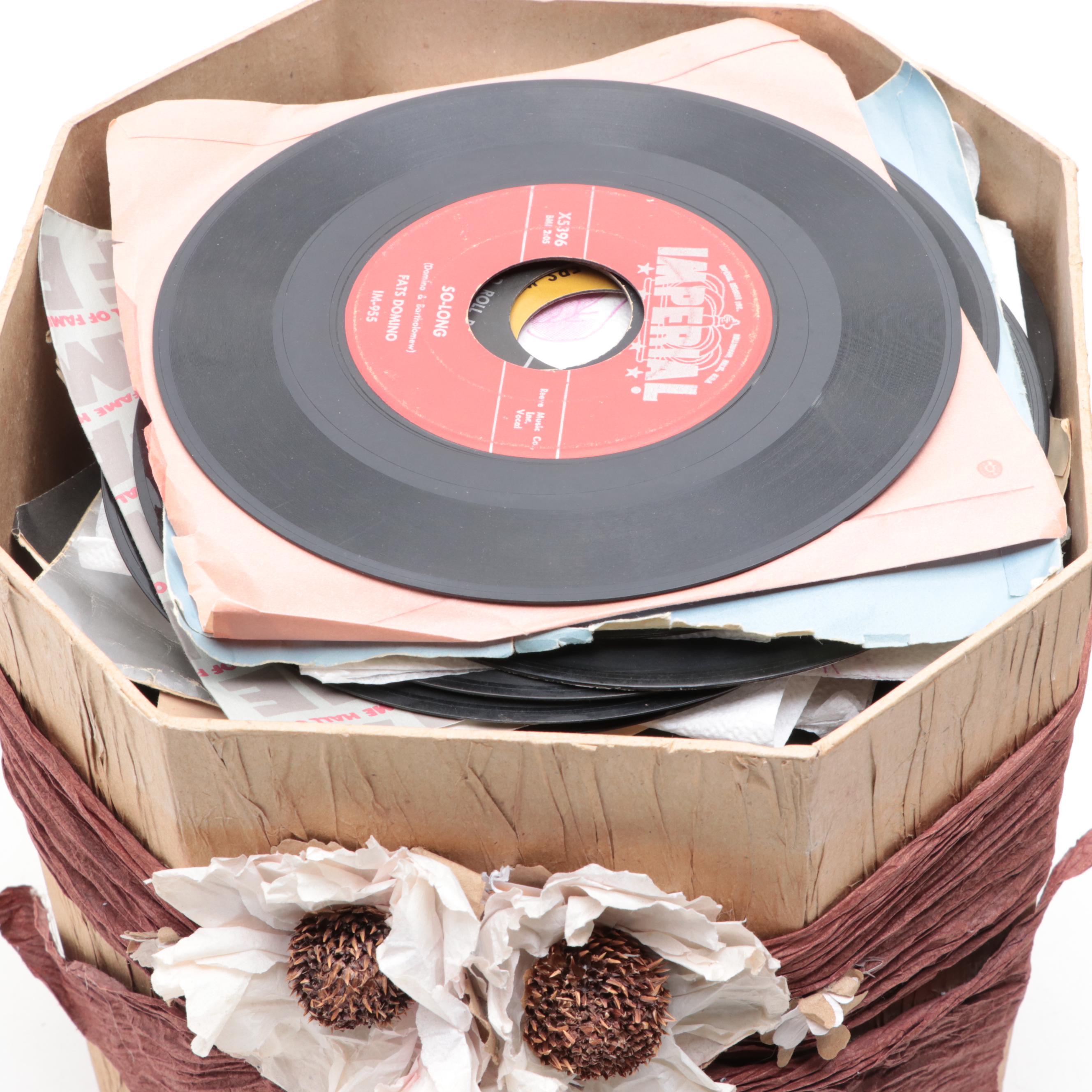 Jerry Lee Lewis, Hank Williams, Elvis Presley and More 45 RPM Vinyl Records