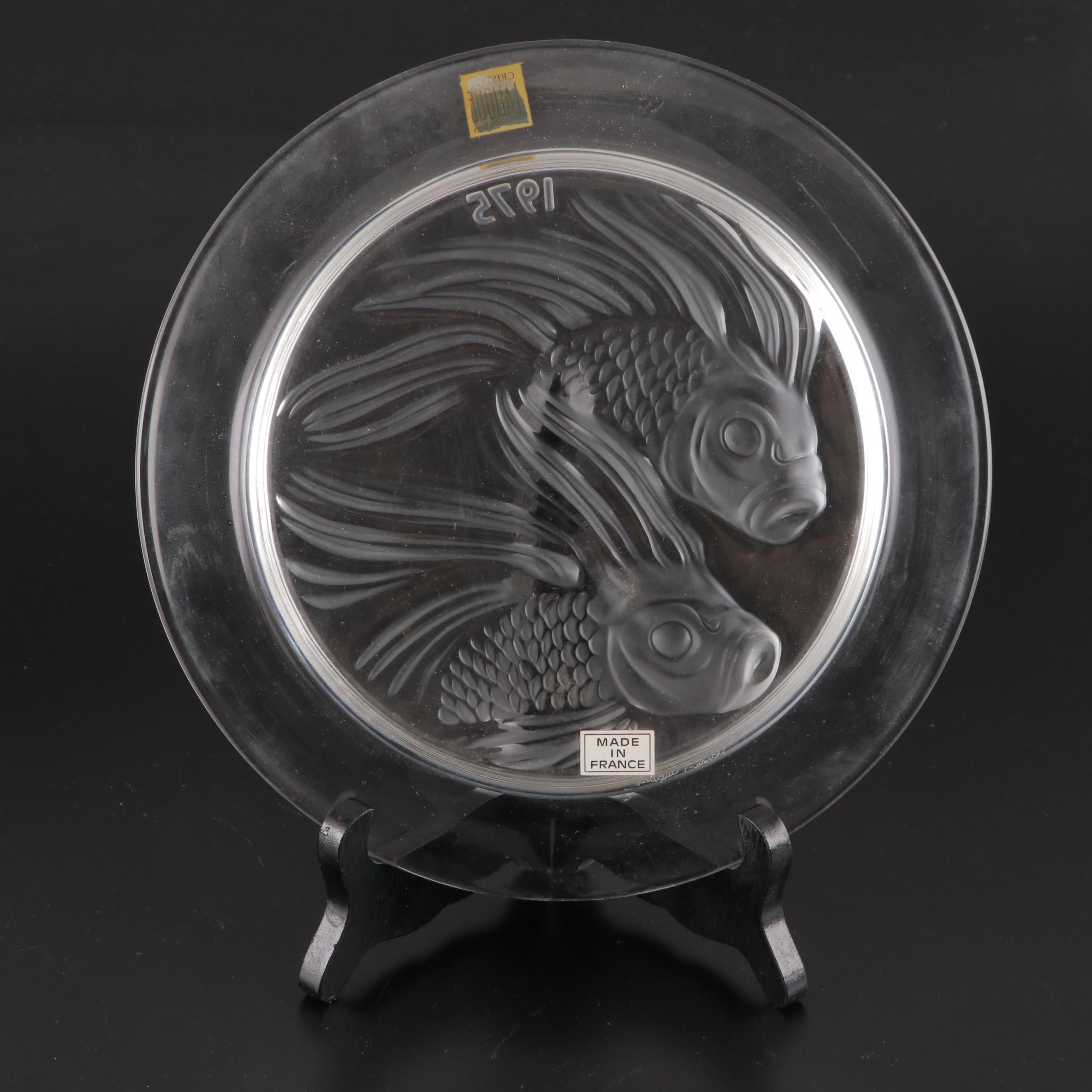 Lalique "Duo de Poisson" and More Annual Crystal Plates, 1971–1976