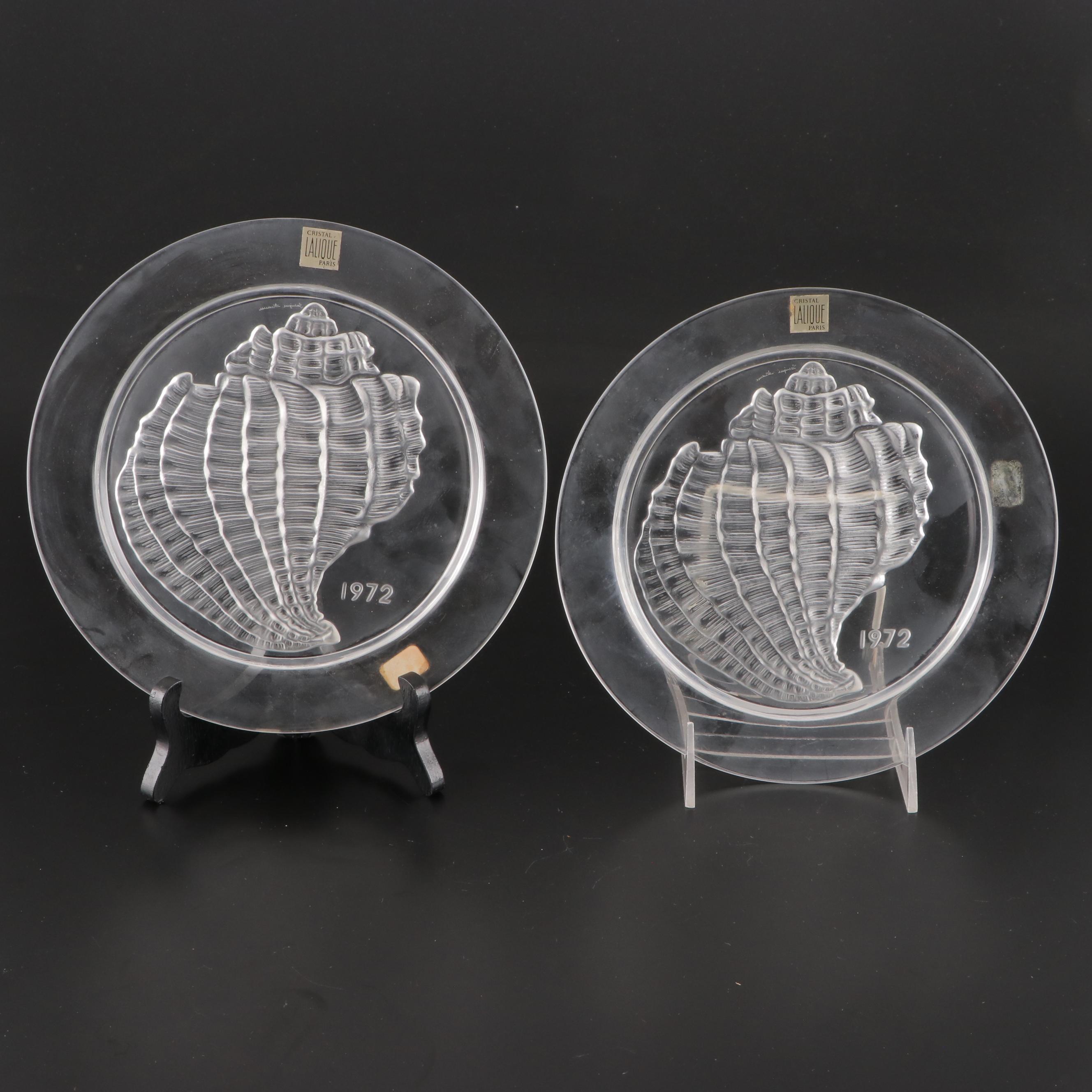 Lalique "Duo de Poisson" and More Annual Crystal Plates, 1971–1976