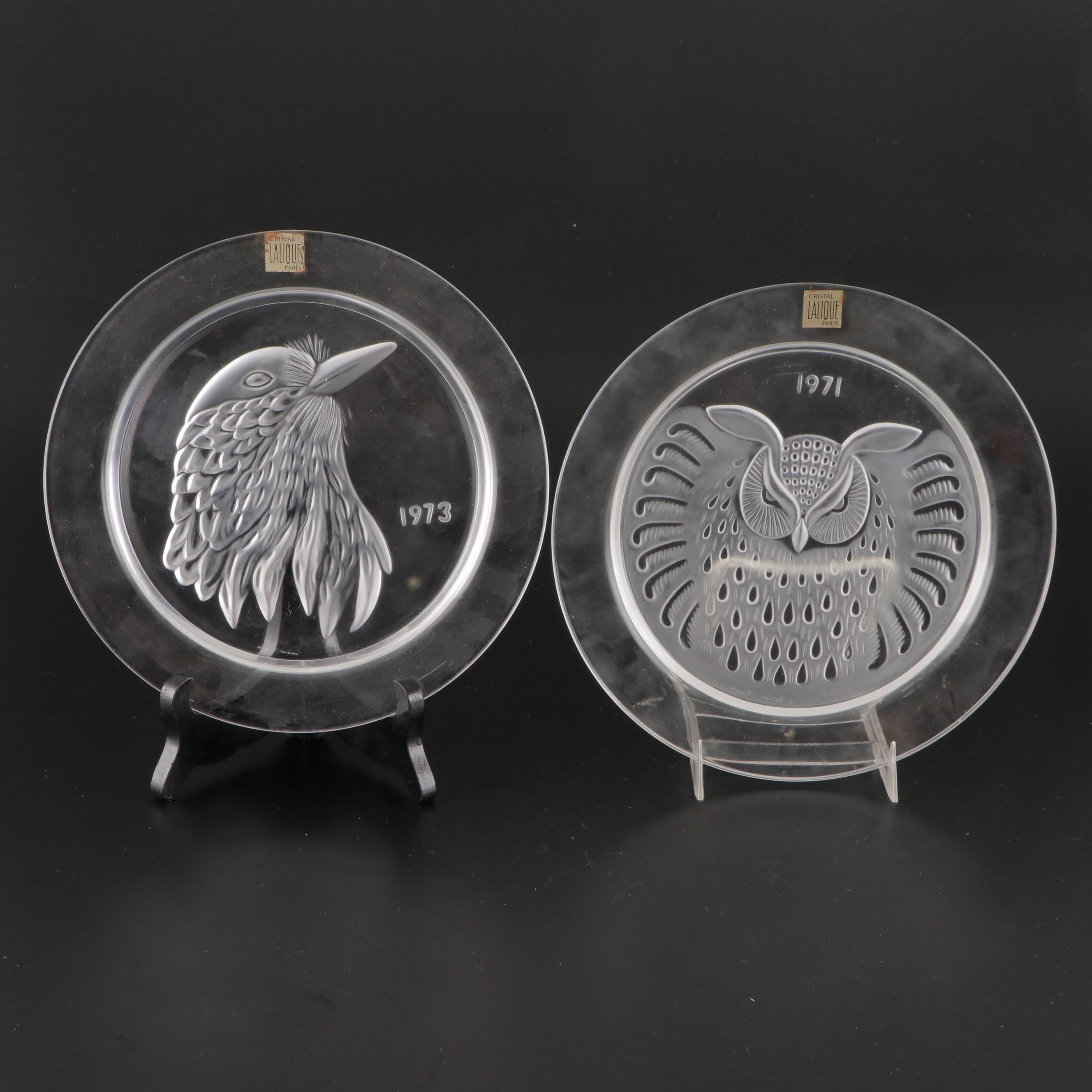 Lalique "Duo de Poisson" and More Annual Crystal Plates, 1971–1976