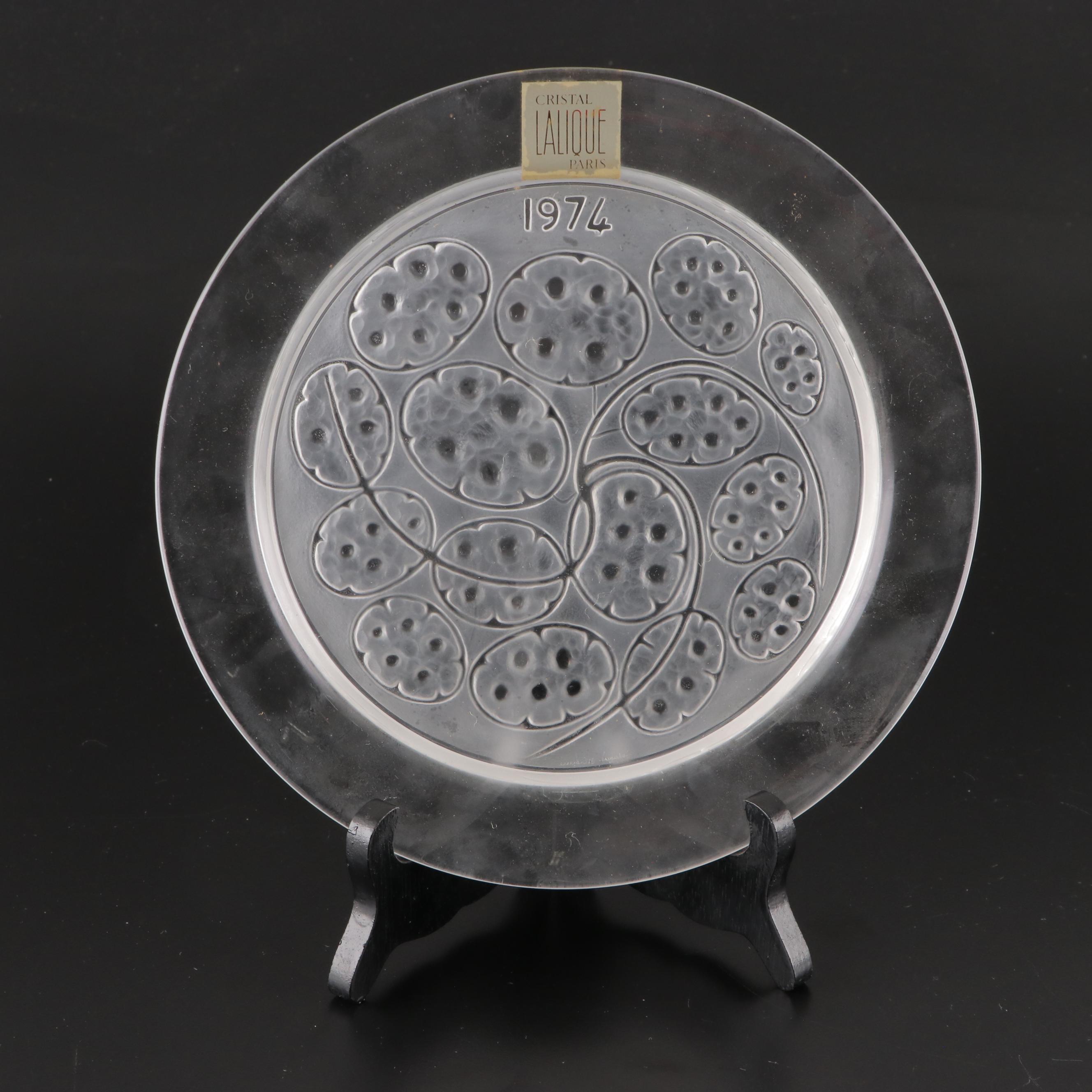 Lalique "Duo de Poisson" and More Annual Crystal Plates, 1971–1976