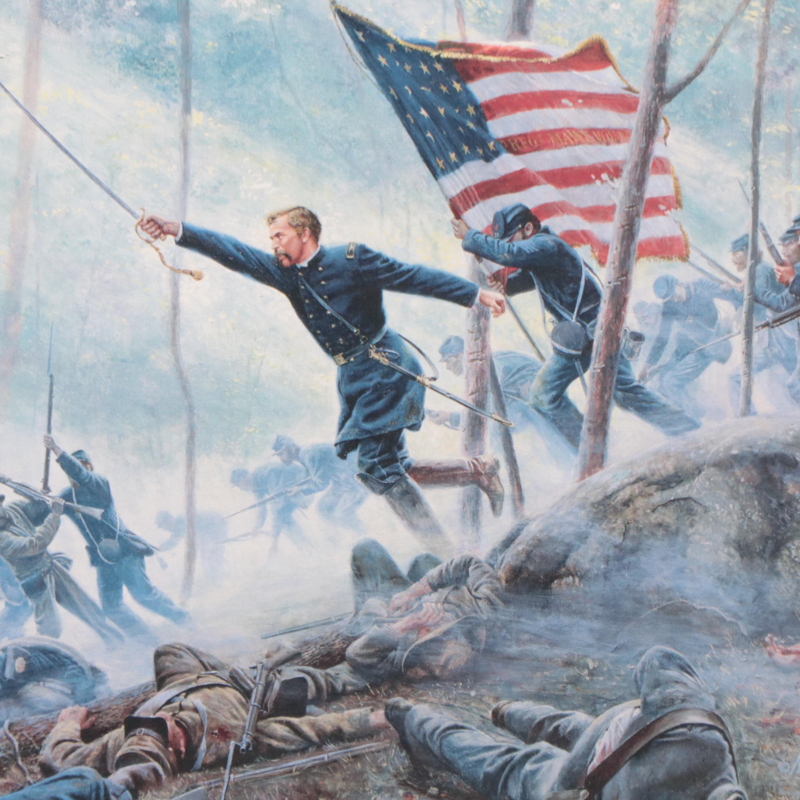 Offset Lithographs After Mort Künstler Including "Chamberlain's Charge"