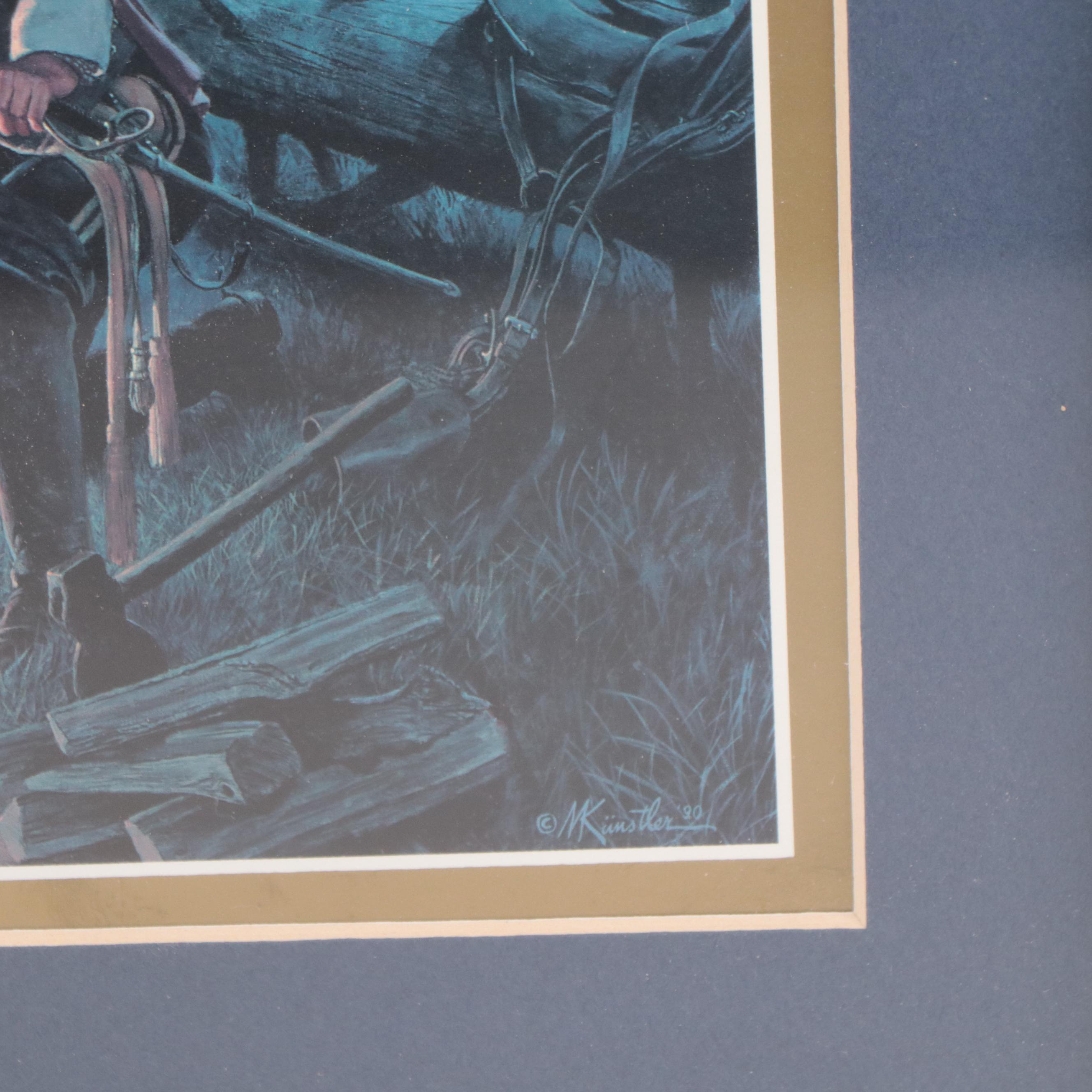 Offset Lithographs After Mort Künstler Including "Chamberlain's Charge"