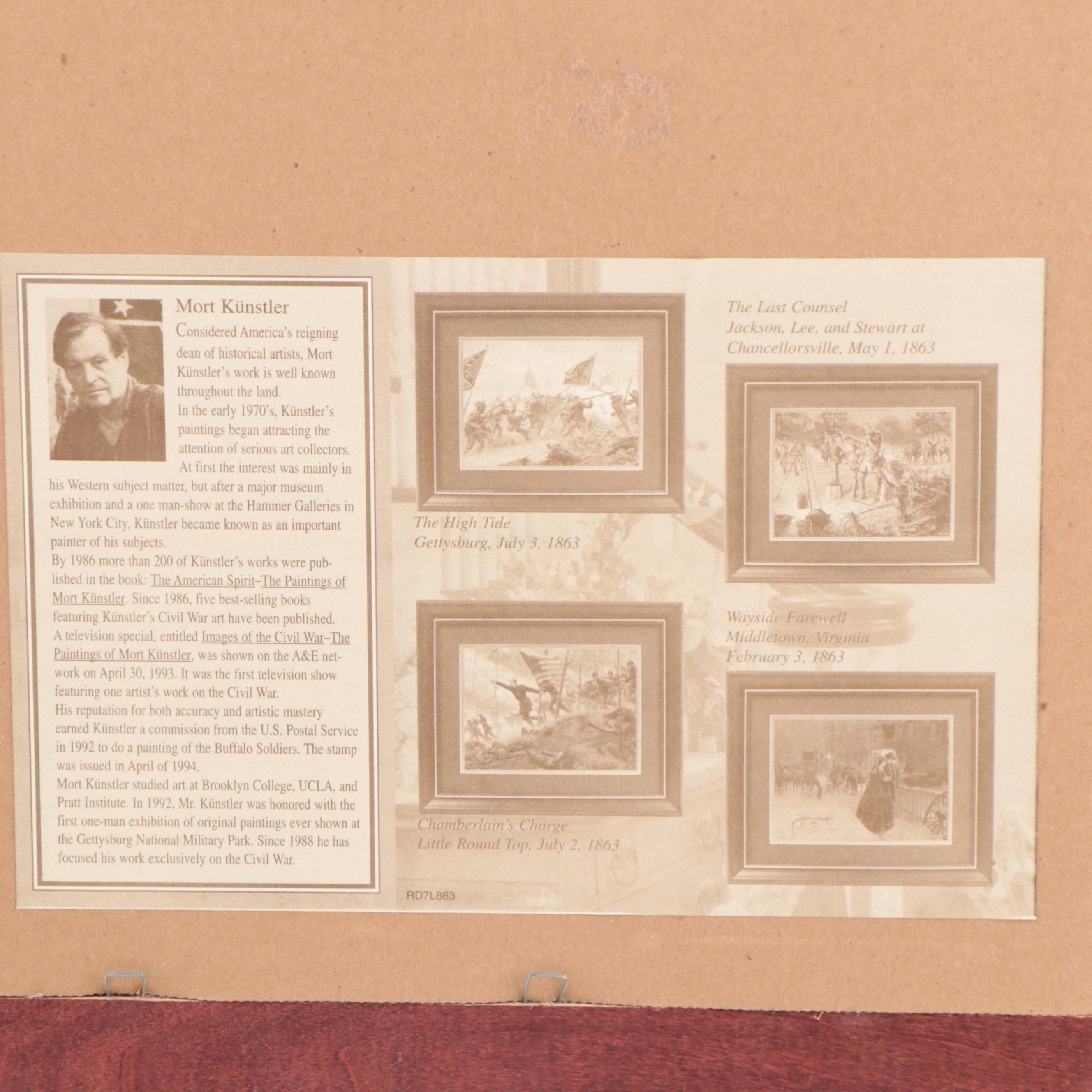 Offset Lithographs After Mort Künstler Including "Chamberlain's Charge"