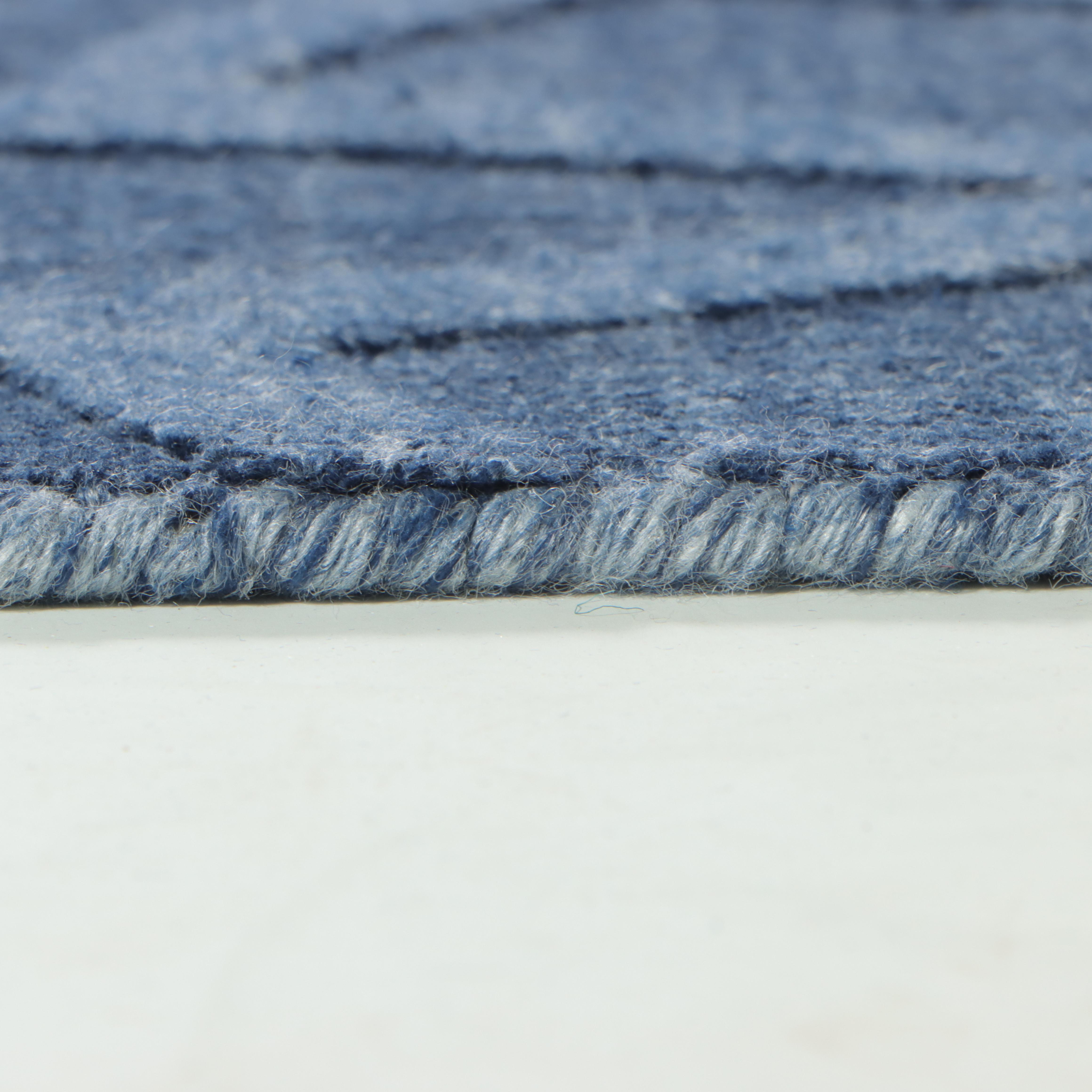 4'11 x 7'11 Hand-Knotted Contemporary Geometric Area Rug