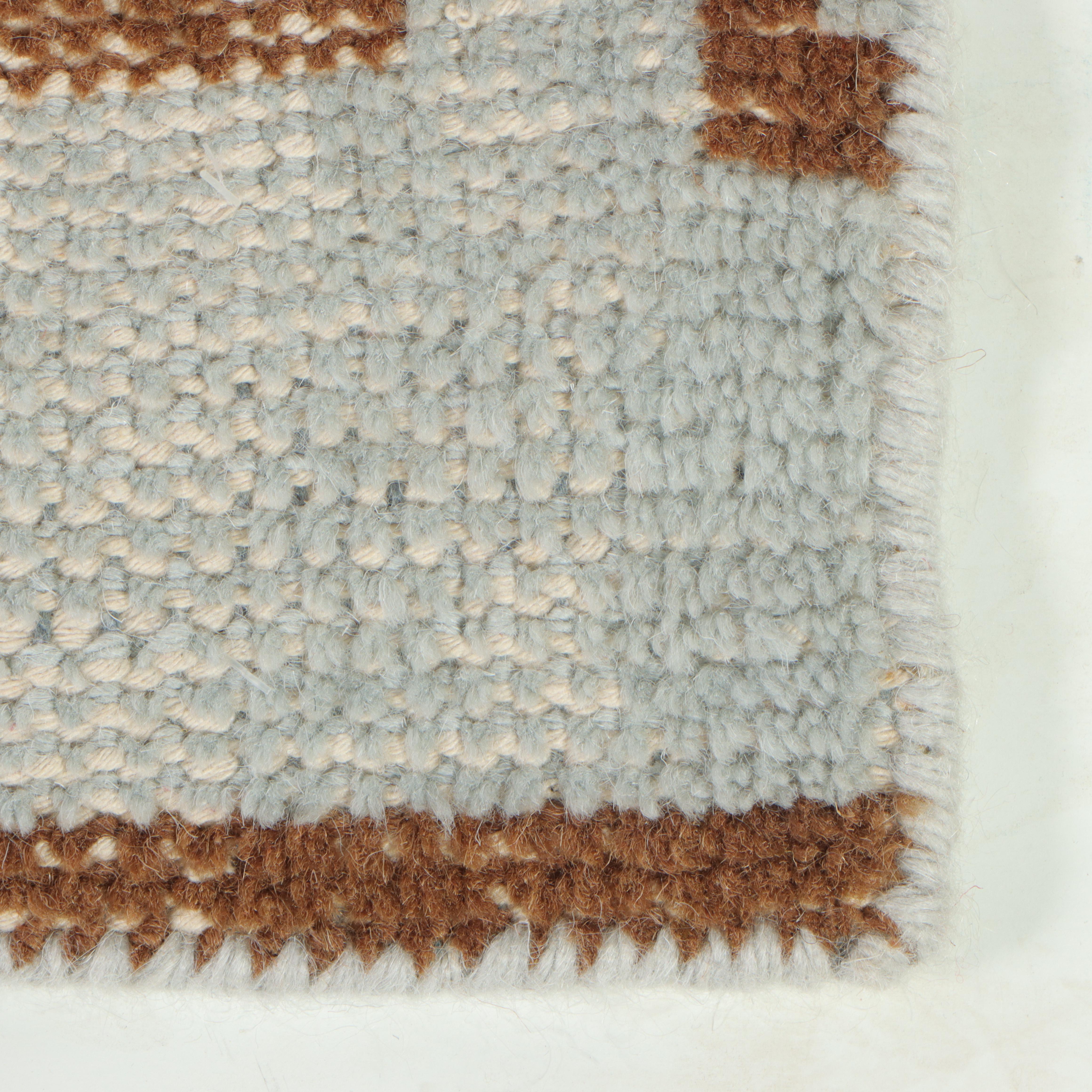 5'1 x 8' Hand-Knotted Mixed Technique Moroccan Contemporary Area Rug