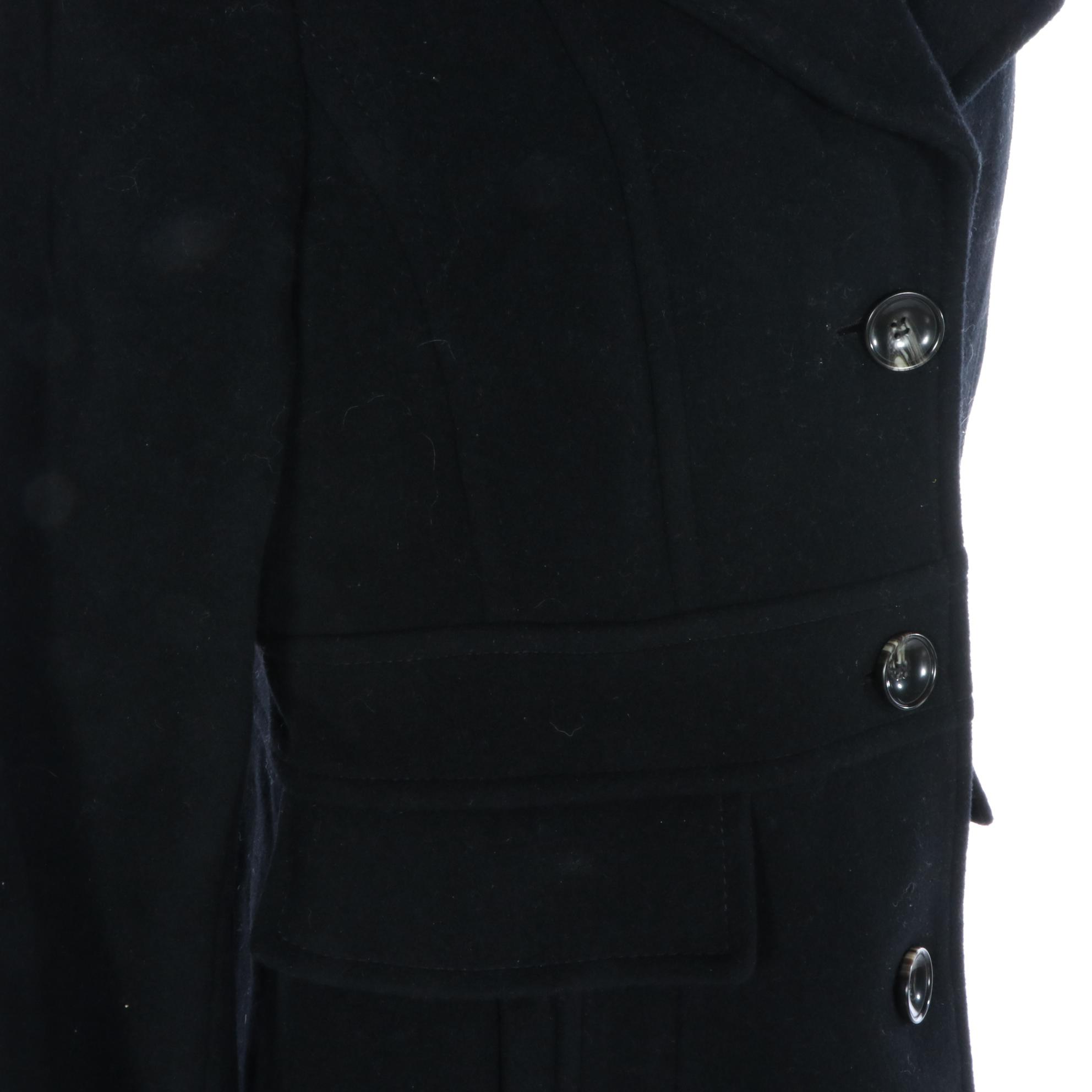 Kenneth Cole Woolen Coat with Notch Lapel