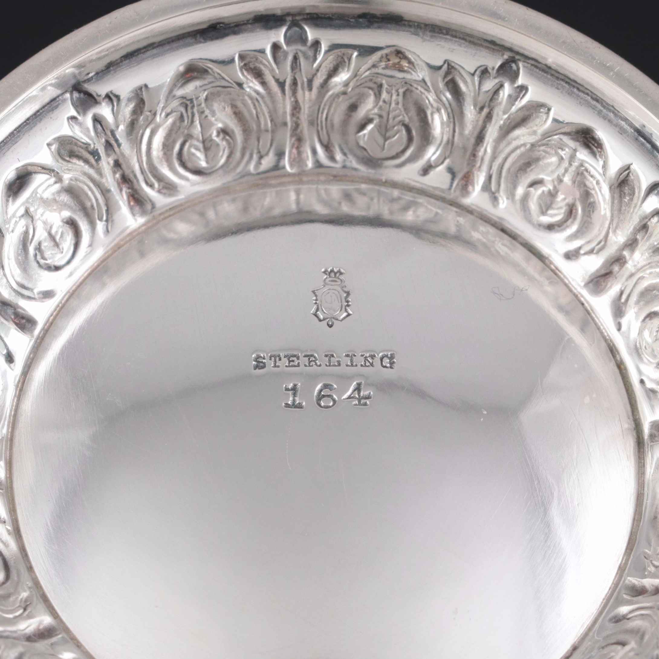 Wm. B. Durgin Co. Neoclassical Style Cut Glass and Sterling Silver Muffineer