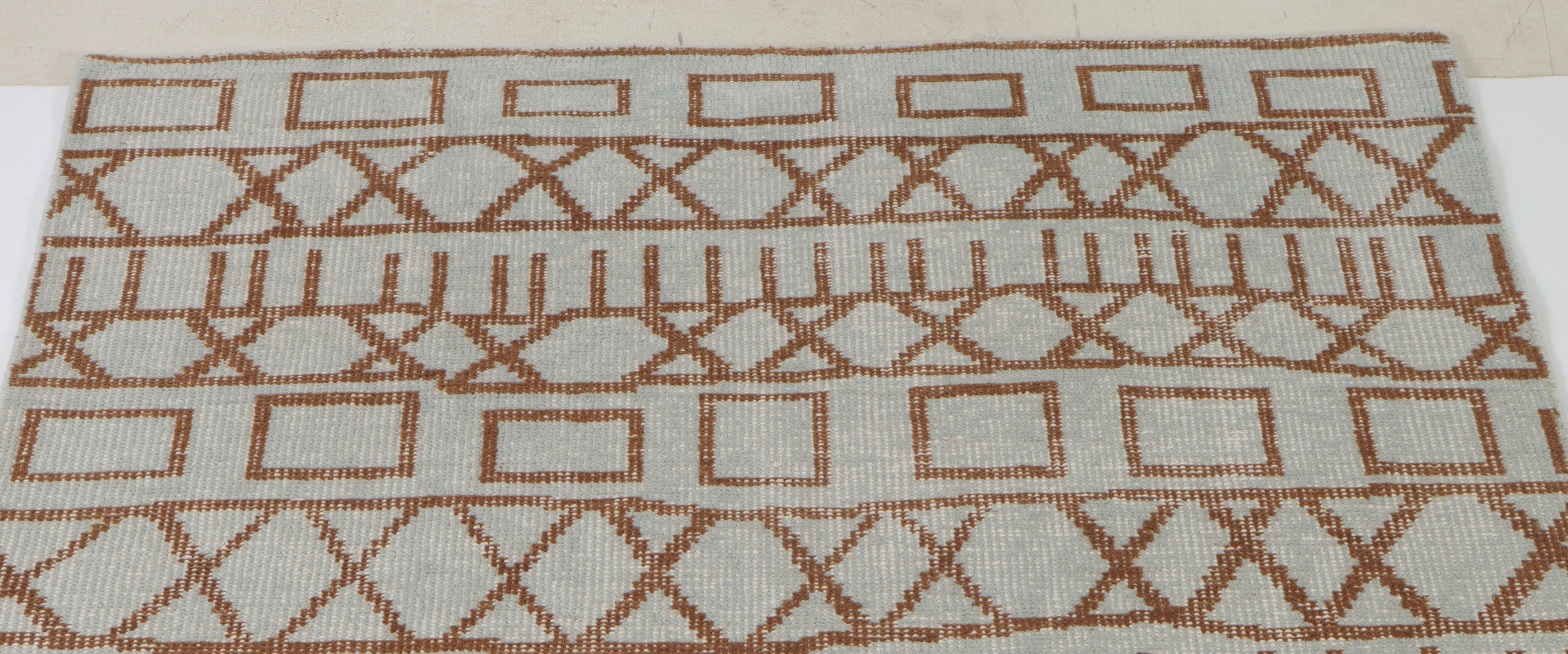 5'1 x 8' Hand-Knotted Mixed Technique Moroccan Contemporary Area Rug