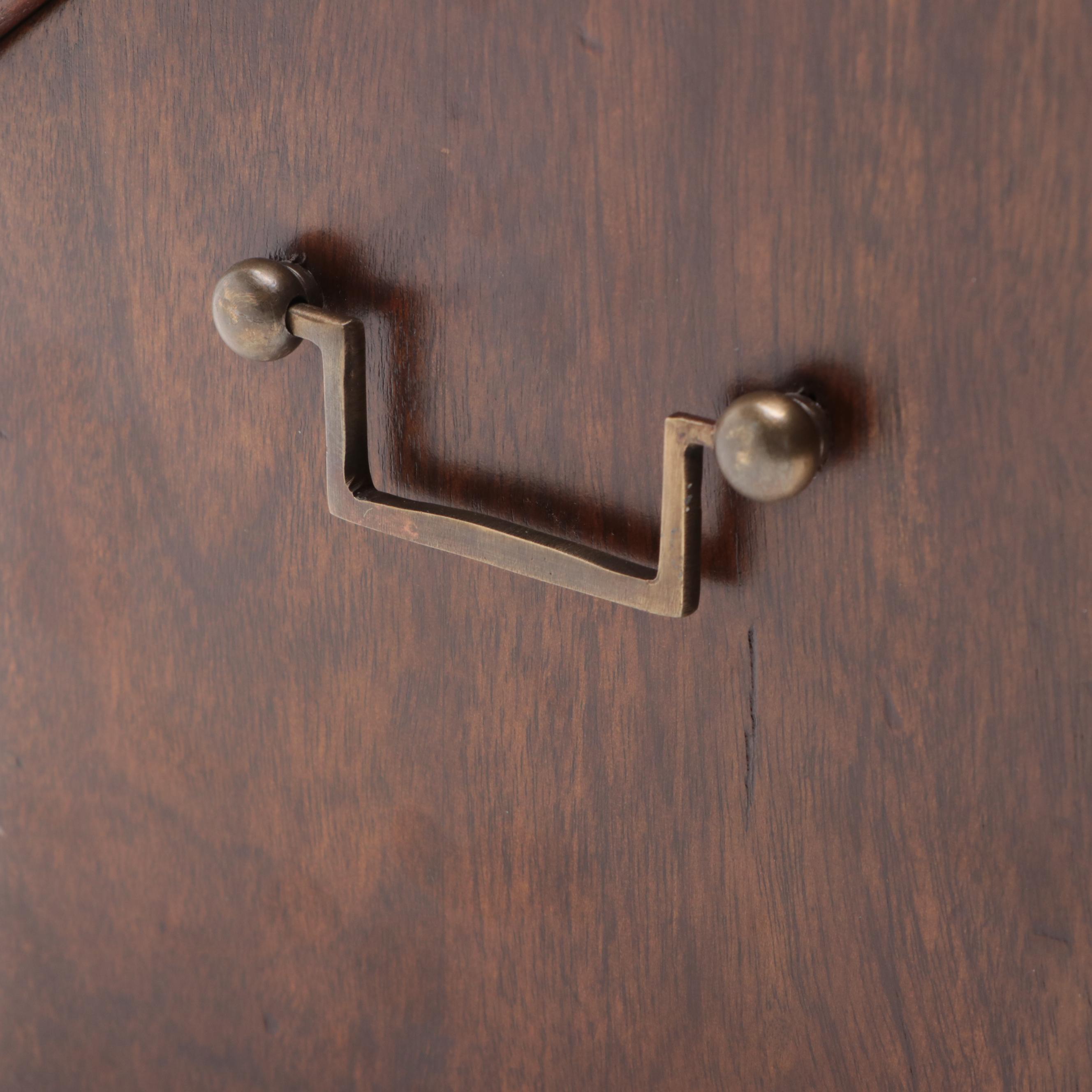 George III Style Mahogany Knife Box, Late 20th Century