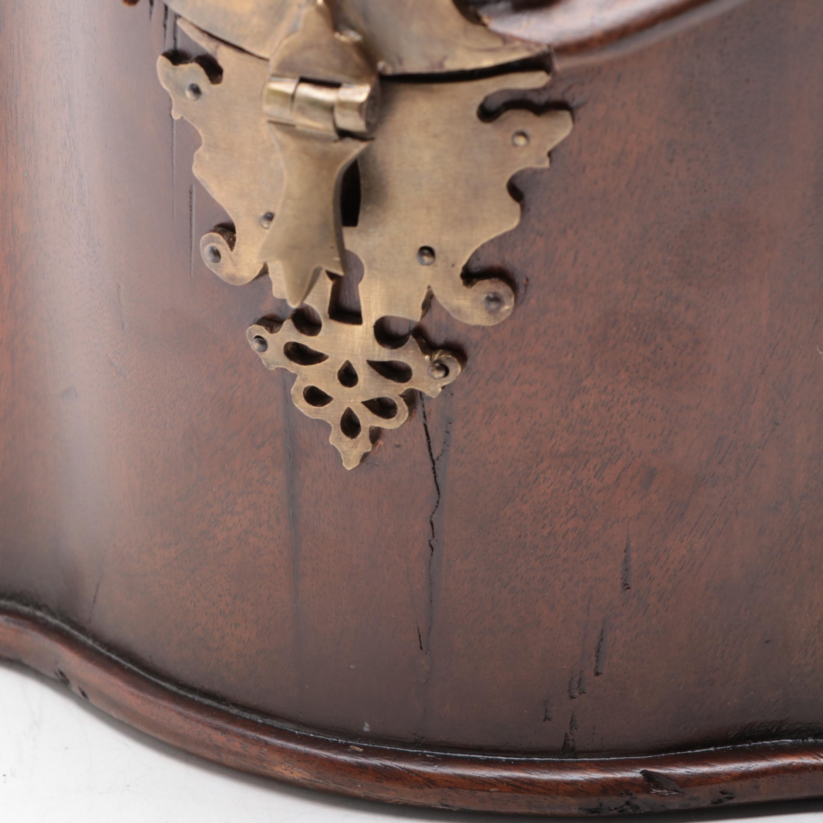 George III Style Mahogany Knife Box, Late 20th Century