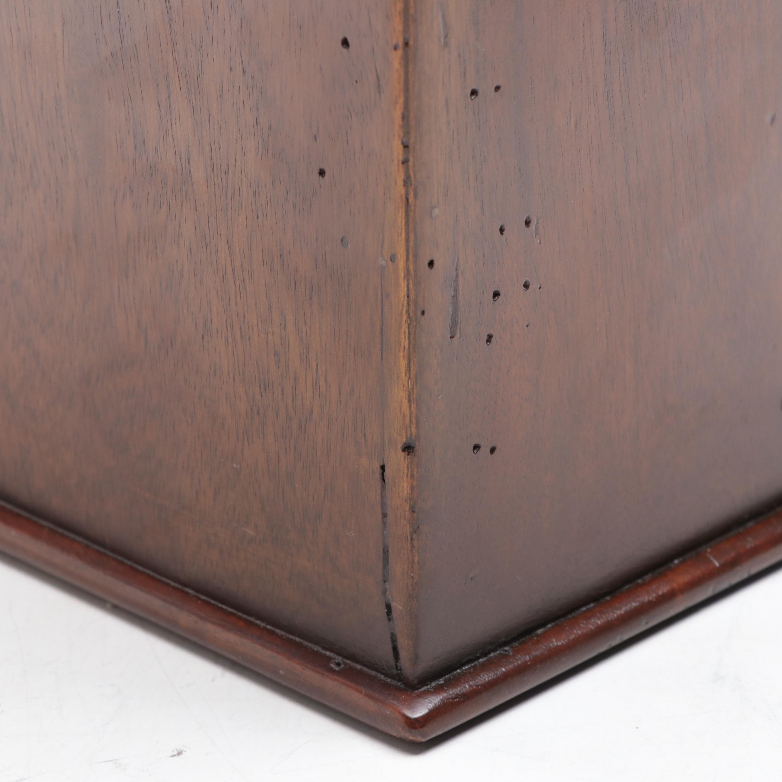 George III Style Mahogany Knife Box, Late 20th Century