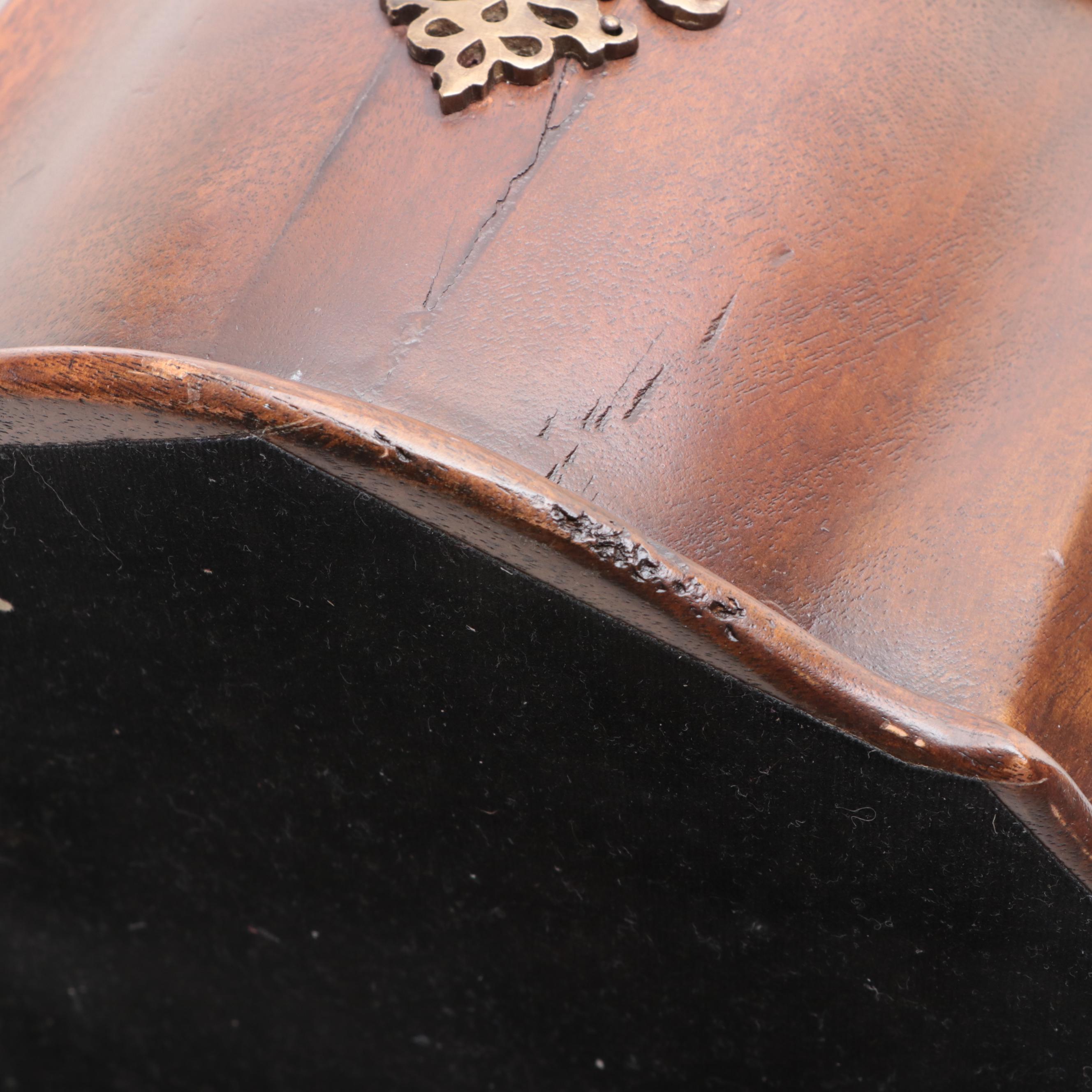 George III Style Mahogany Knife Box, Late 20th Century