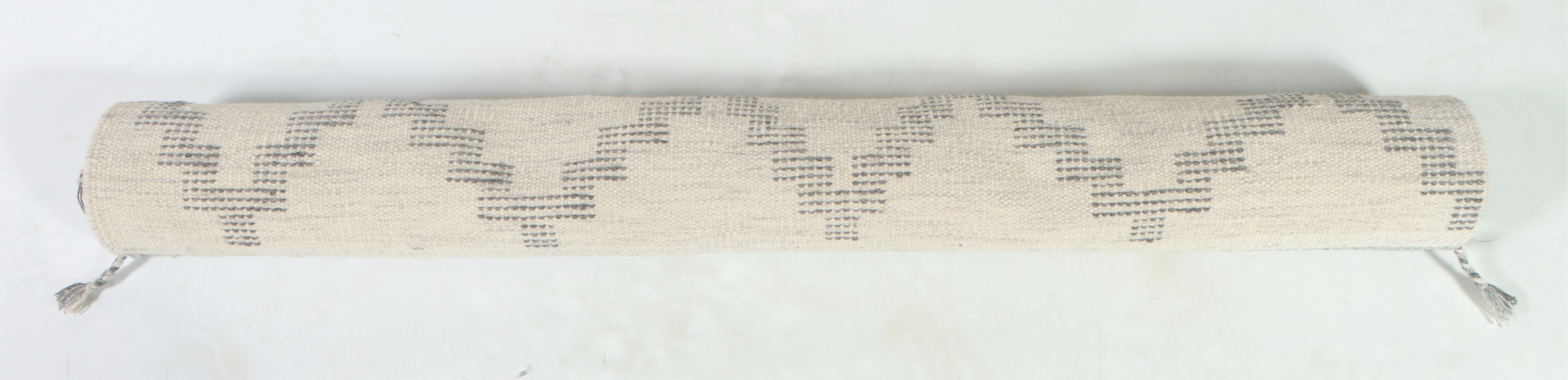 5'2 x 7'10 Handwoven Indian Dhurrie Mixed Technique Diamond Pattern Area Rug