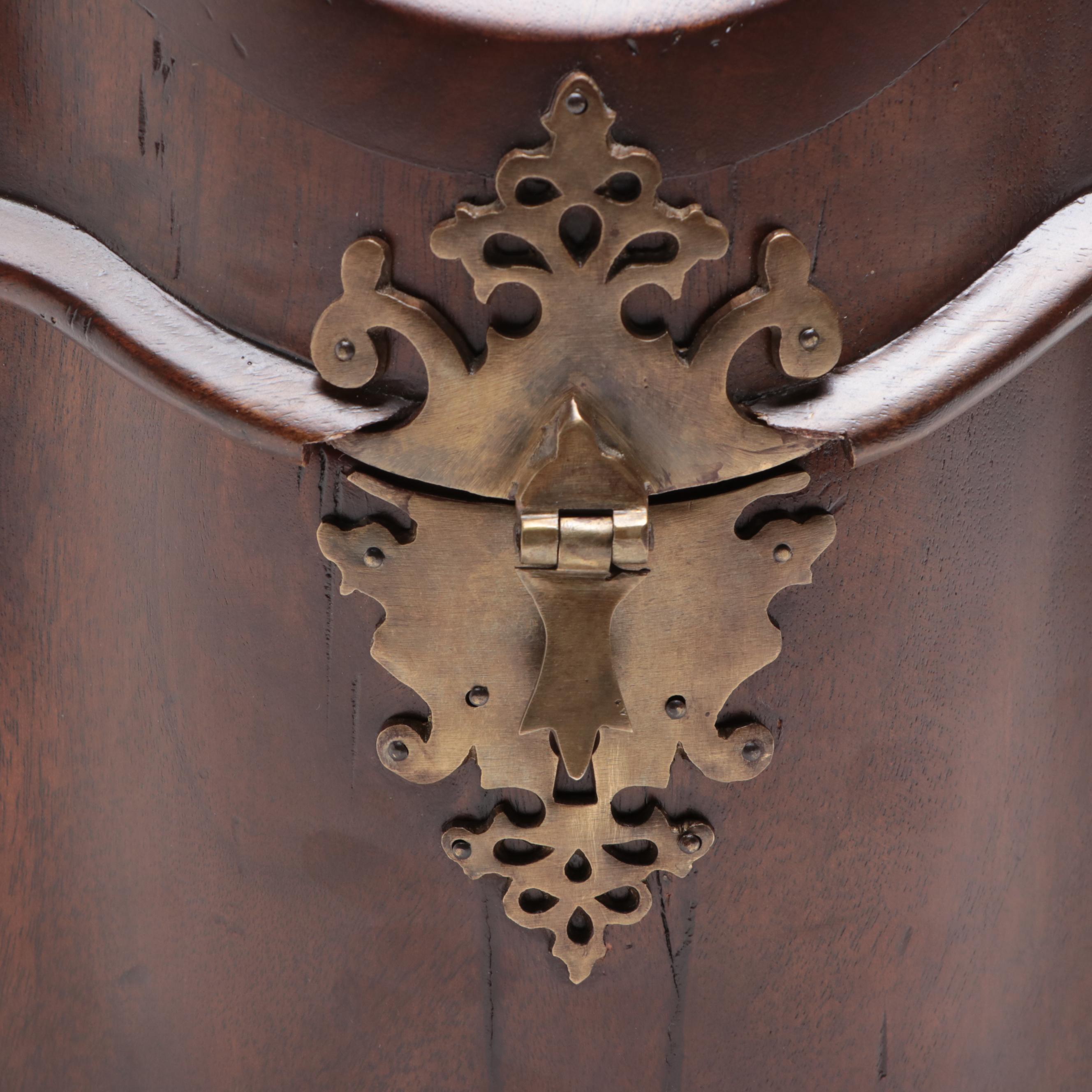 George III Style Mahogany Knife Box, Late 20th Century
