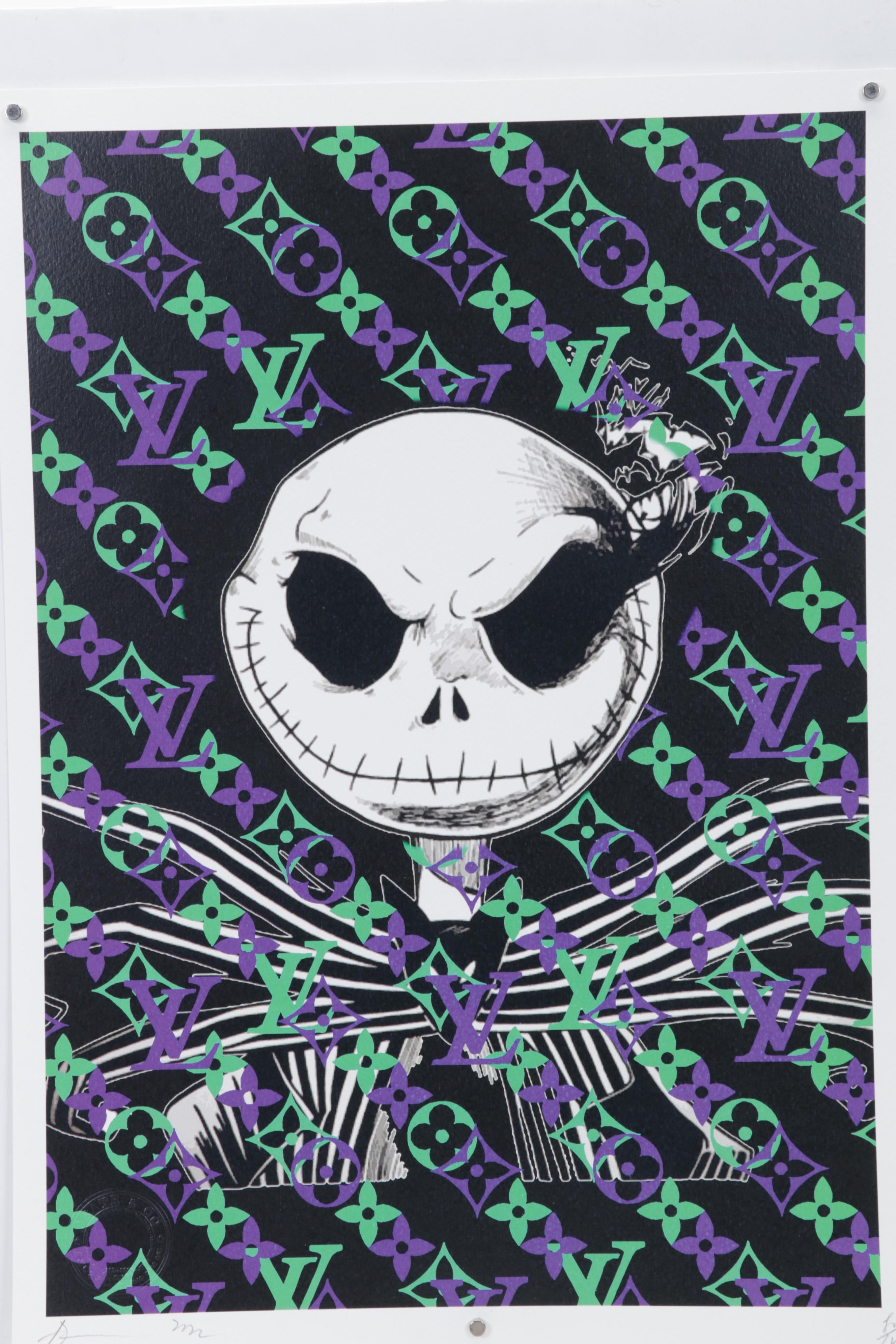 Death NYC Pop Art Graphic Print Featuring Jack Skellington, 2022