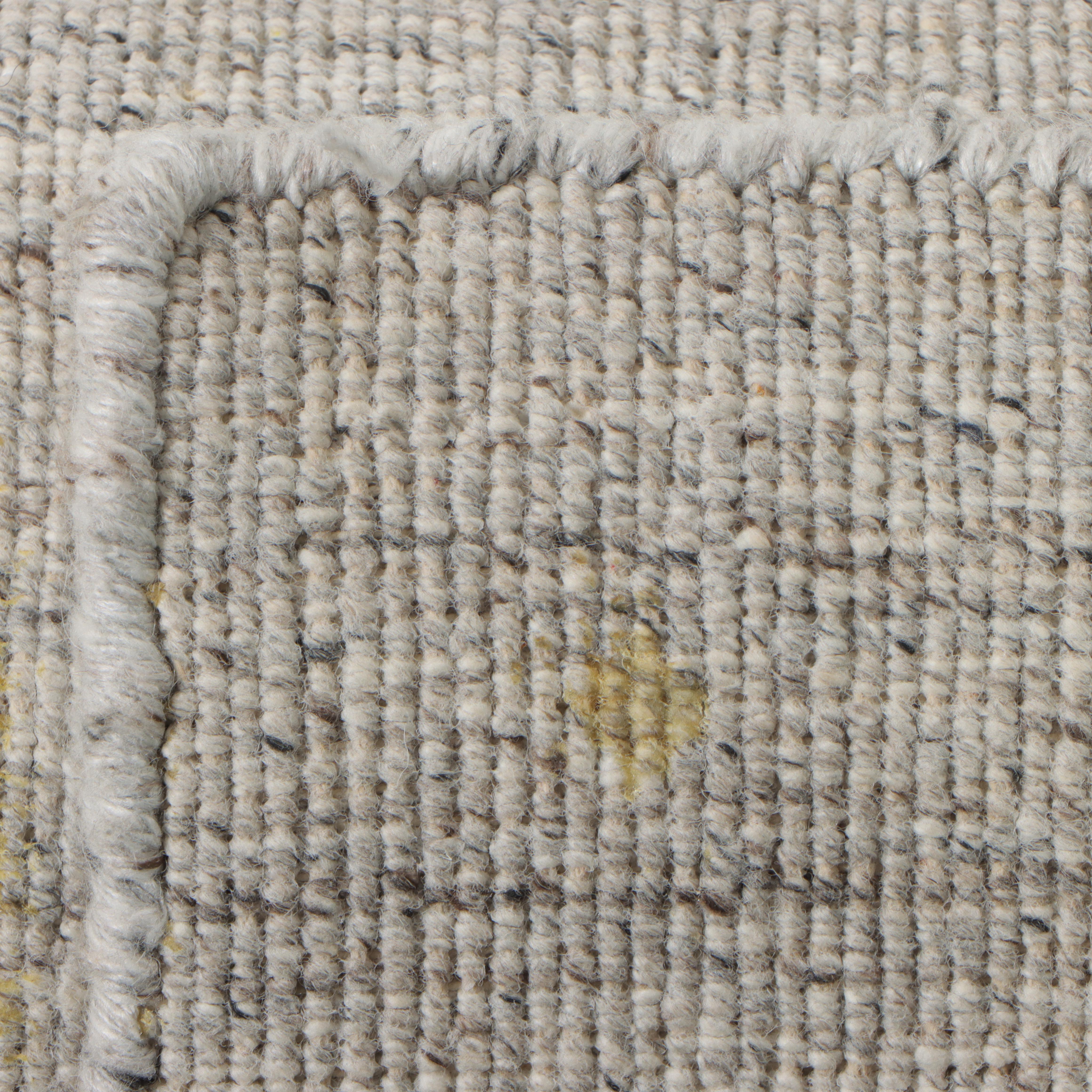 5' x 7'11 Hand-Knotted Indian Contemporary Area Rug